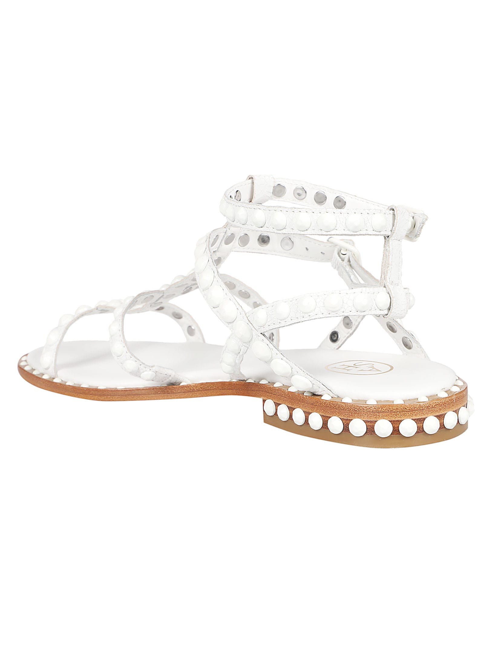 Shop Ash Precious Sandals In Off White/white