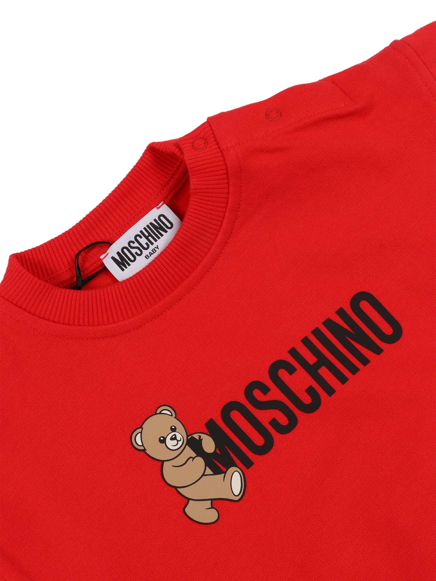 Moschino Crewneck Sweater In Purple