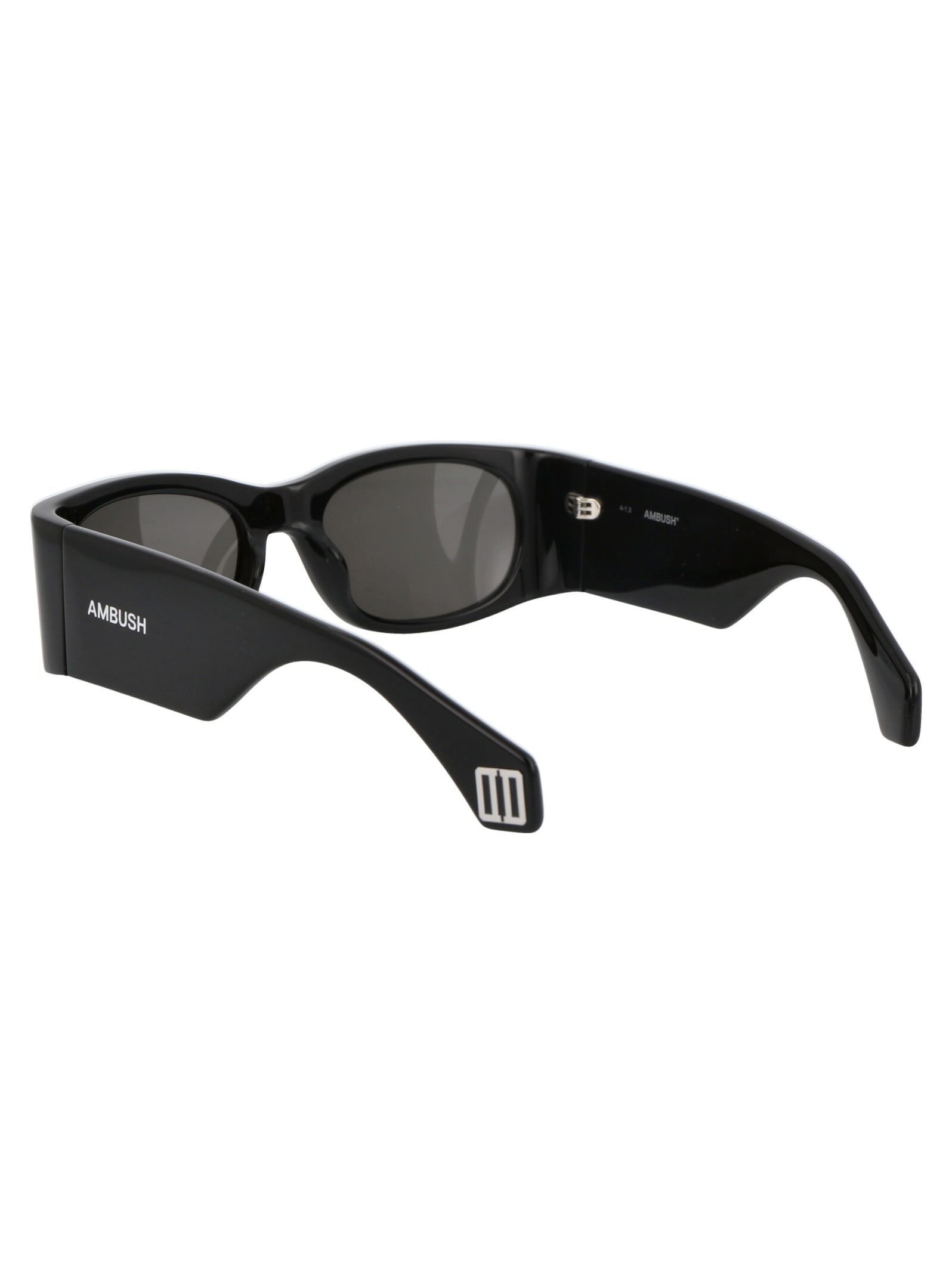 Shop Ambush Gaea Sunglasses In 1007 Black Dark Grey
