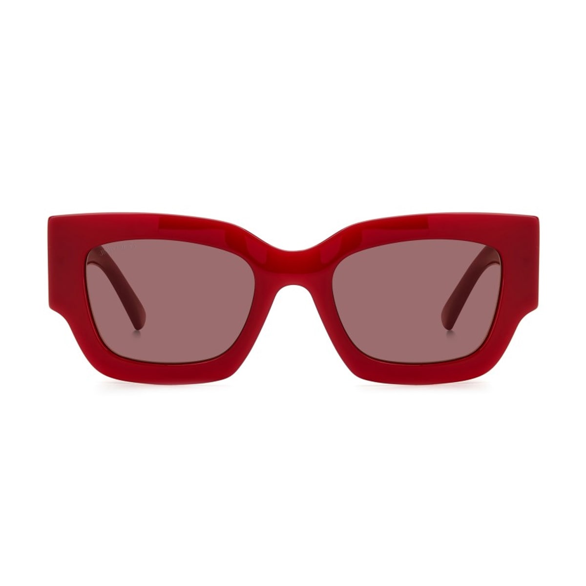 Shop Jimmy Choo Nena/s C9a/4s Sunglasses In Rosso