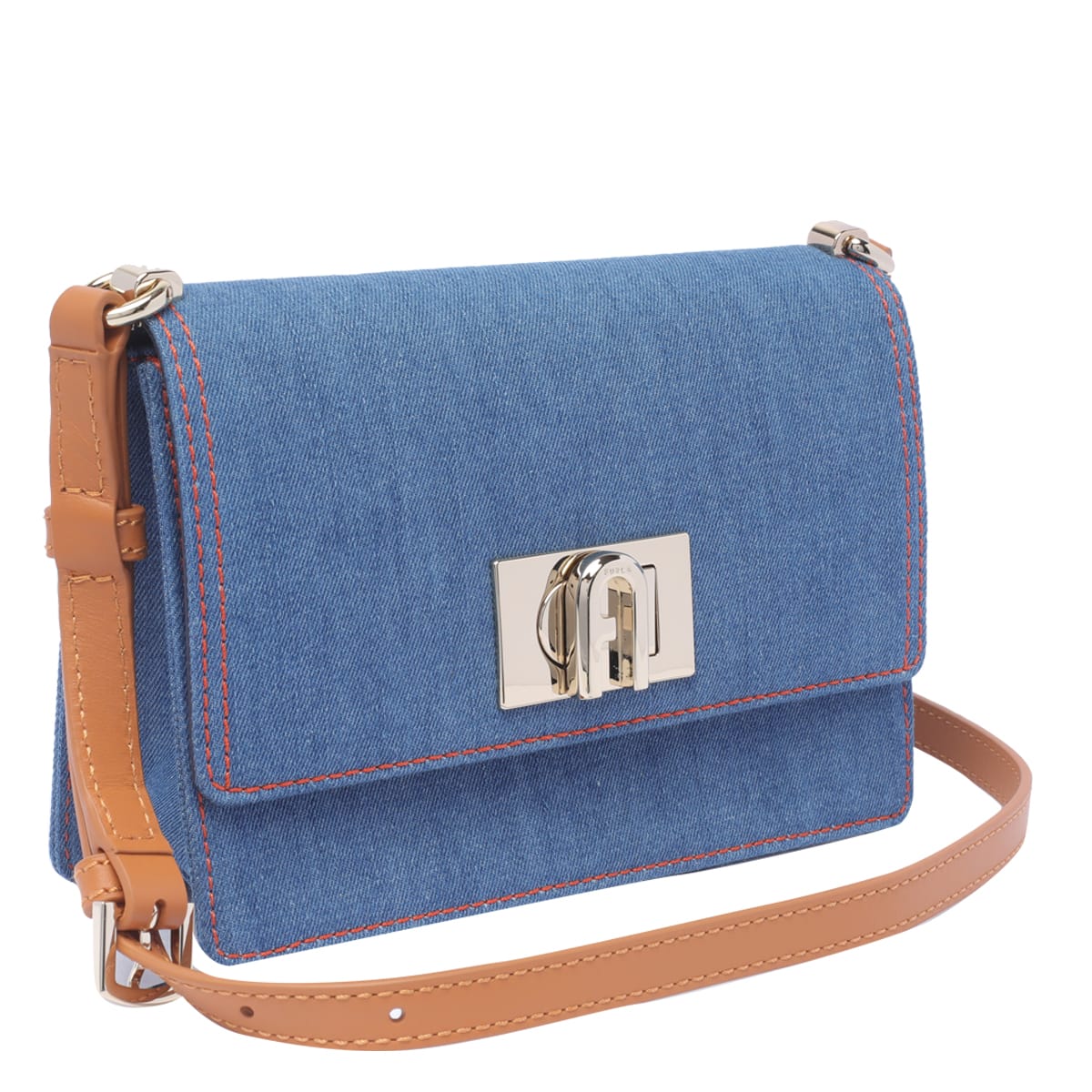 Shop Furla Mini  1927 Shoulder Bag In Blue