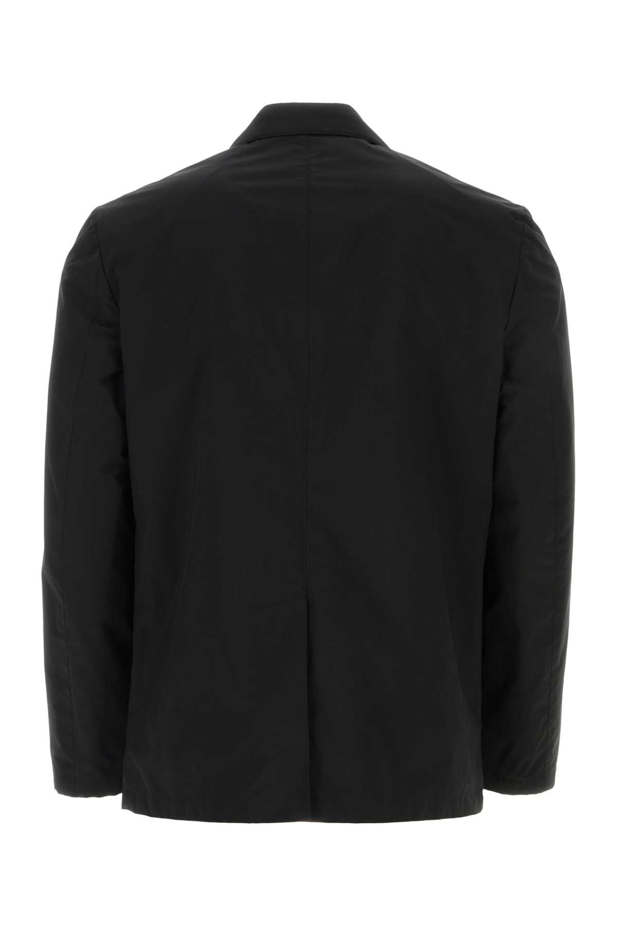 Prada Black Polyester And Nylon Blazer In Nero
