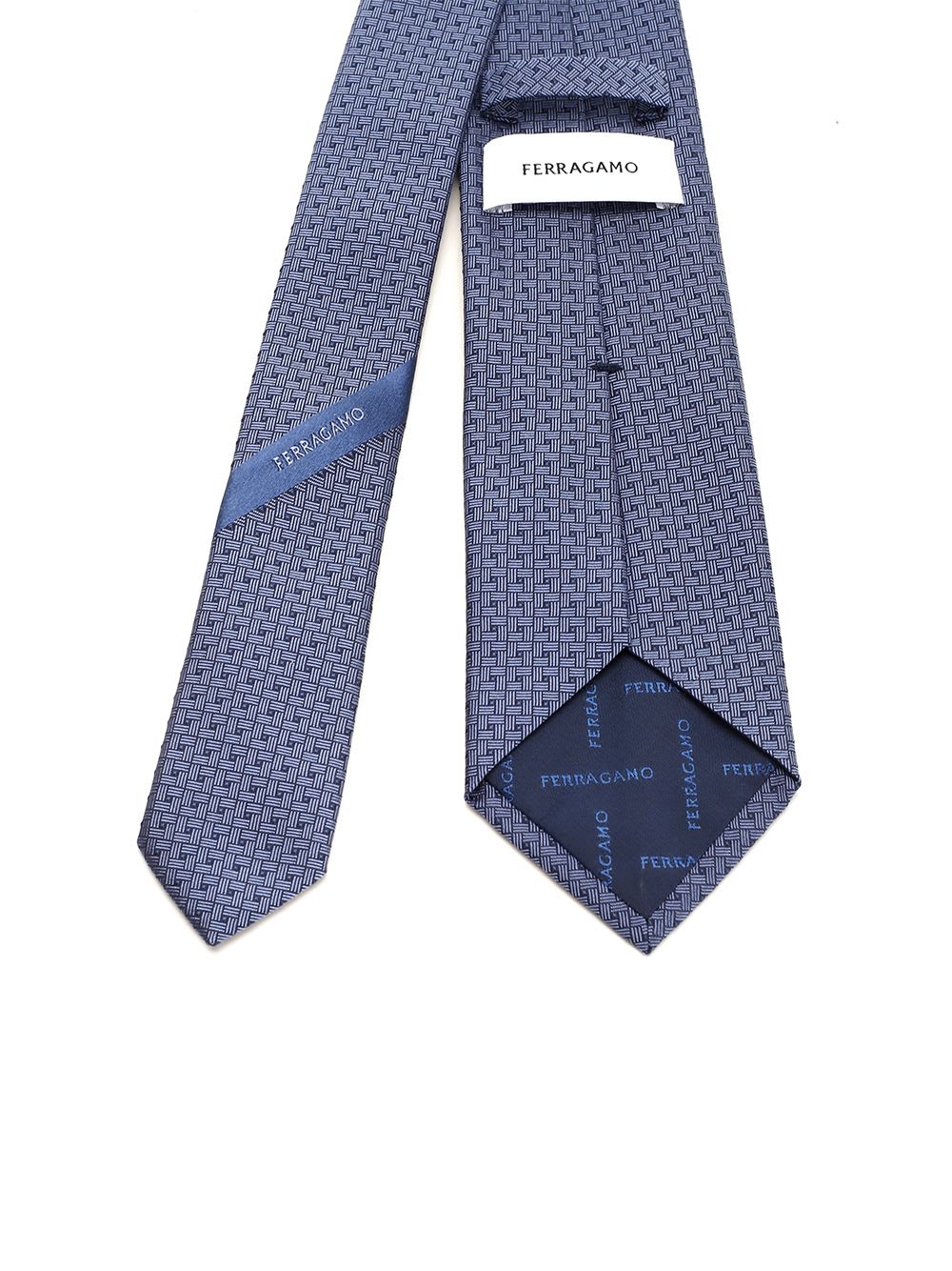 Shop Ferragamo Silk Tie In Blue