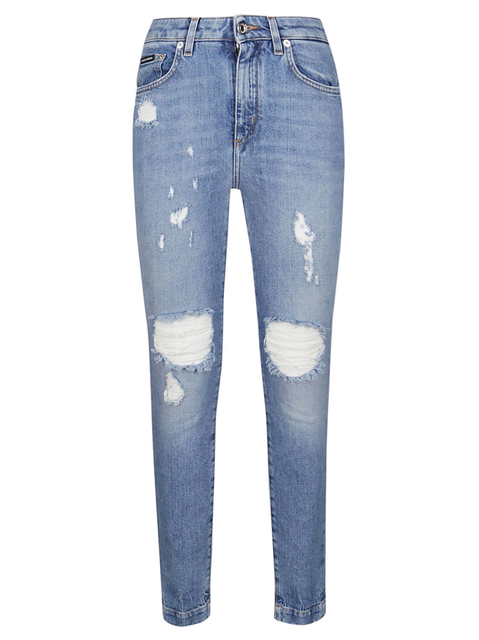 Dolce & Gabbana Audrey Distressed Skinny Jeans