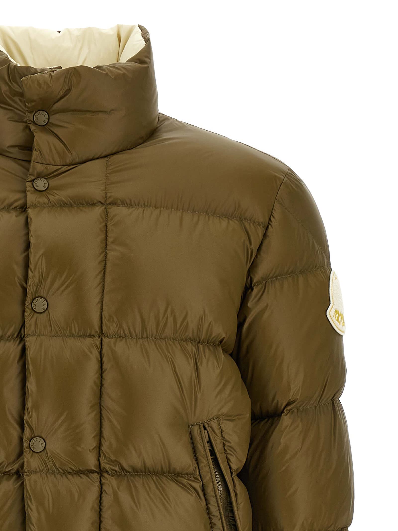 Moncler Tripiti Short Down Jacket In Green
