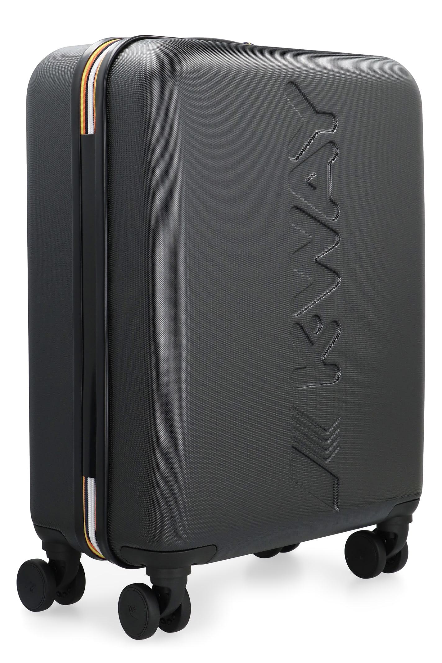 K-way Polycarbonate Hardshell Small Trolley In Black