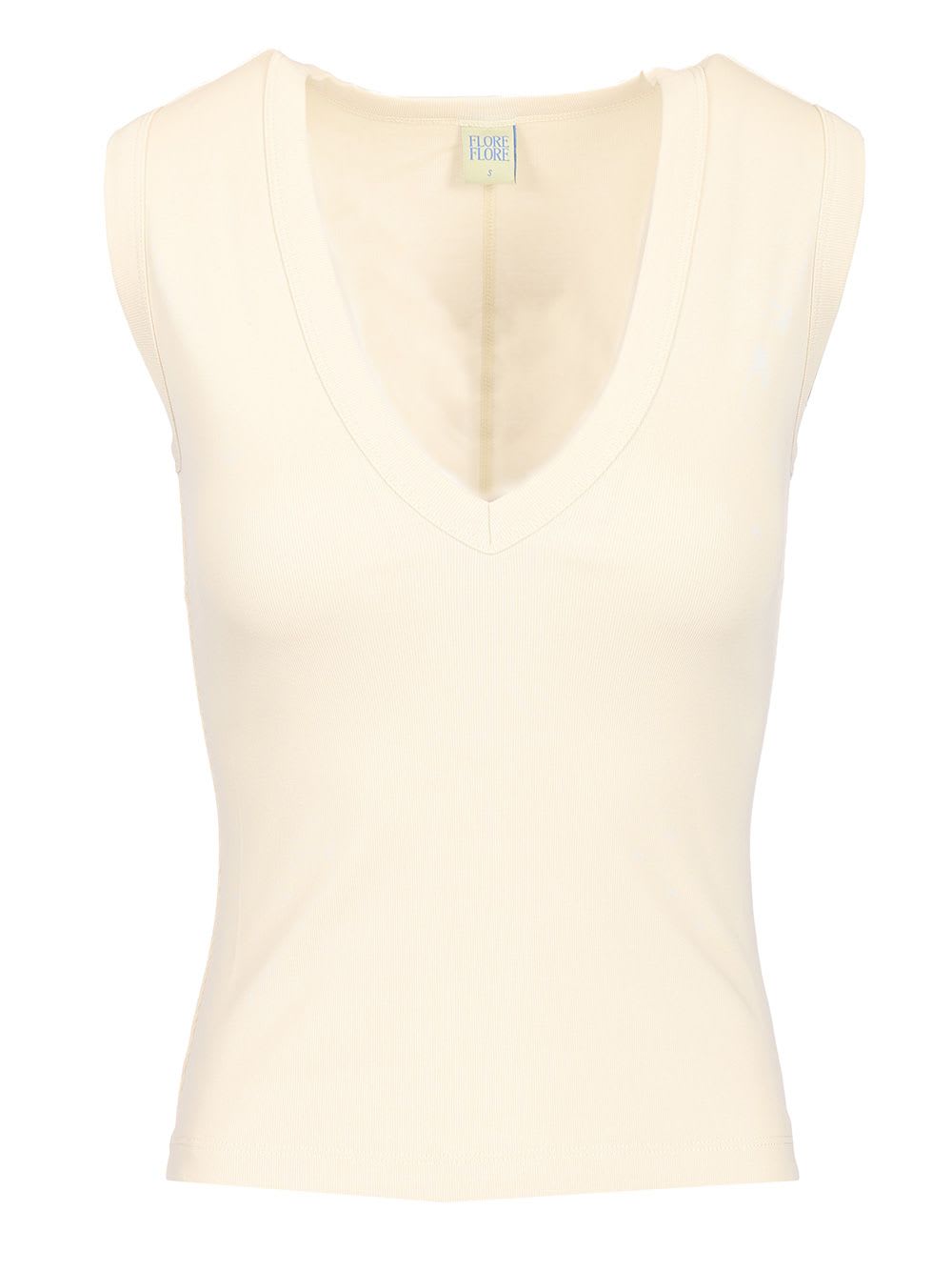 Deep V-neck Tank Top