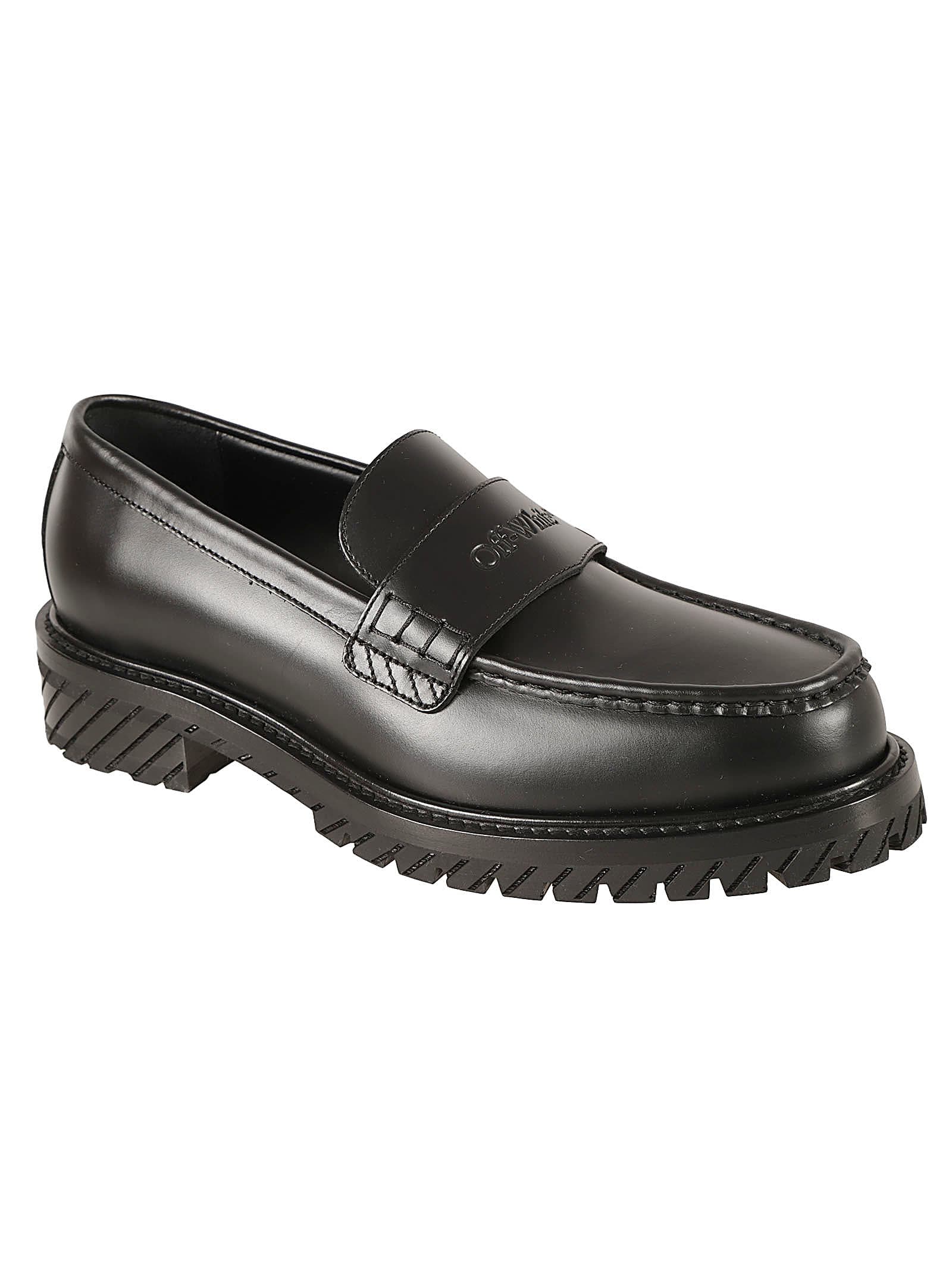 Shop Off-white Military Loafers In Black