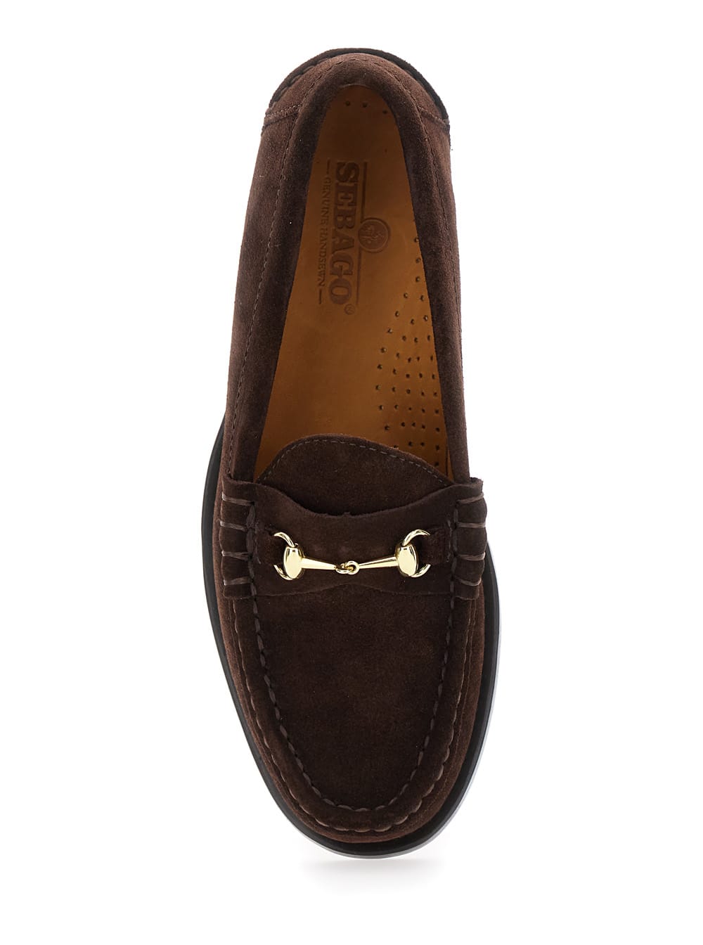 Sebago Joe Modena Brown Pull-on Loafers With Horsebit Detail In Suede Woman In Brown
