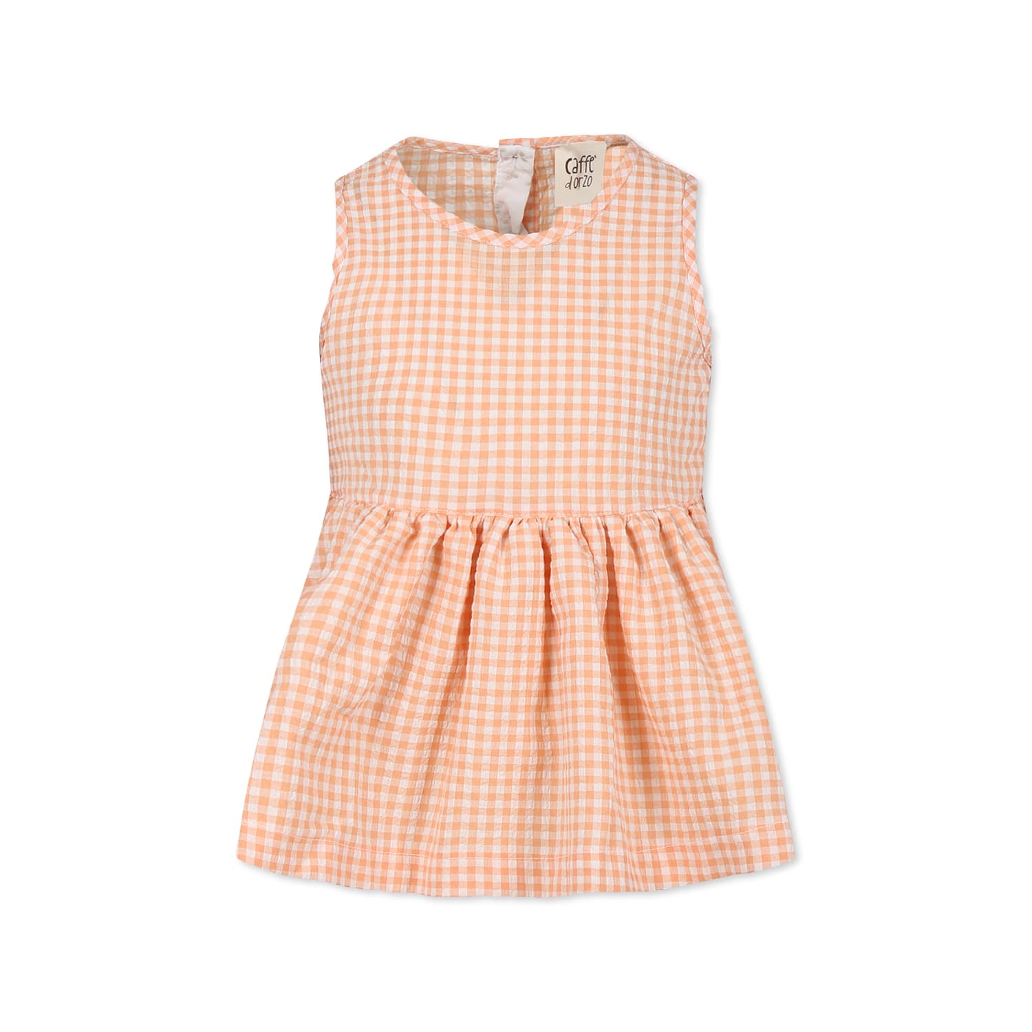 Caffe' D'orzo Bluse Mit Vichy-karo In Orange