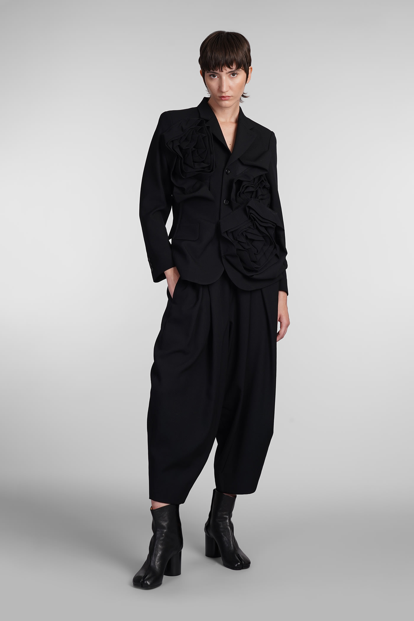 Shop Comme Des Garçons Blazer In Black Wool