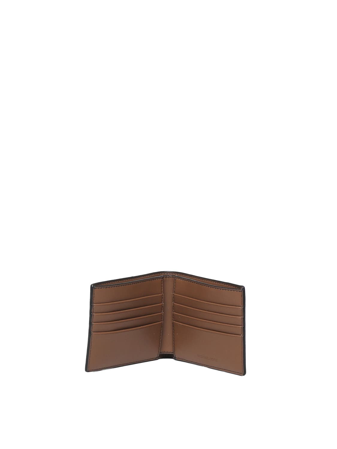 Michael Michael Kors Hudson Book Wallet In Grained Leather In Brown