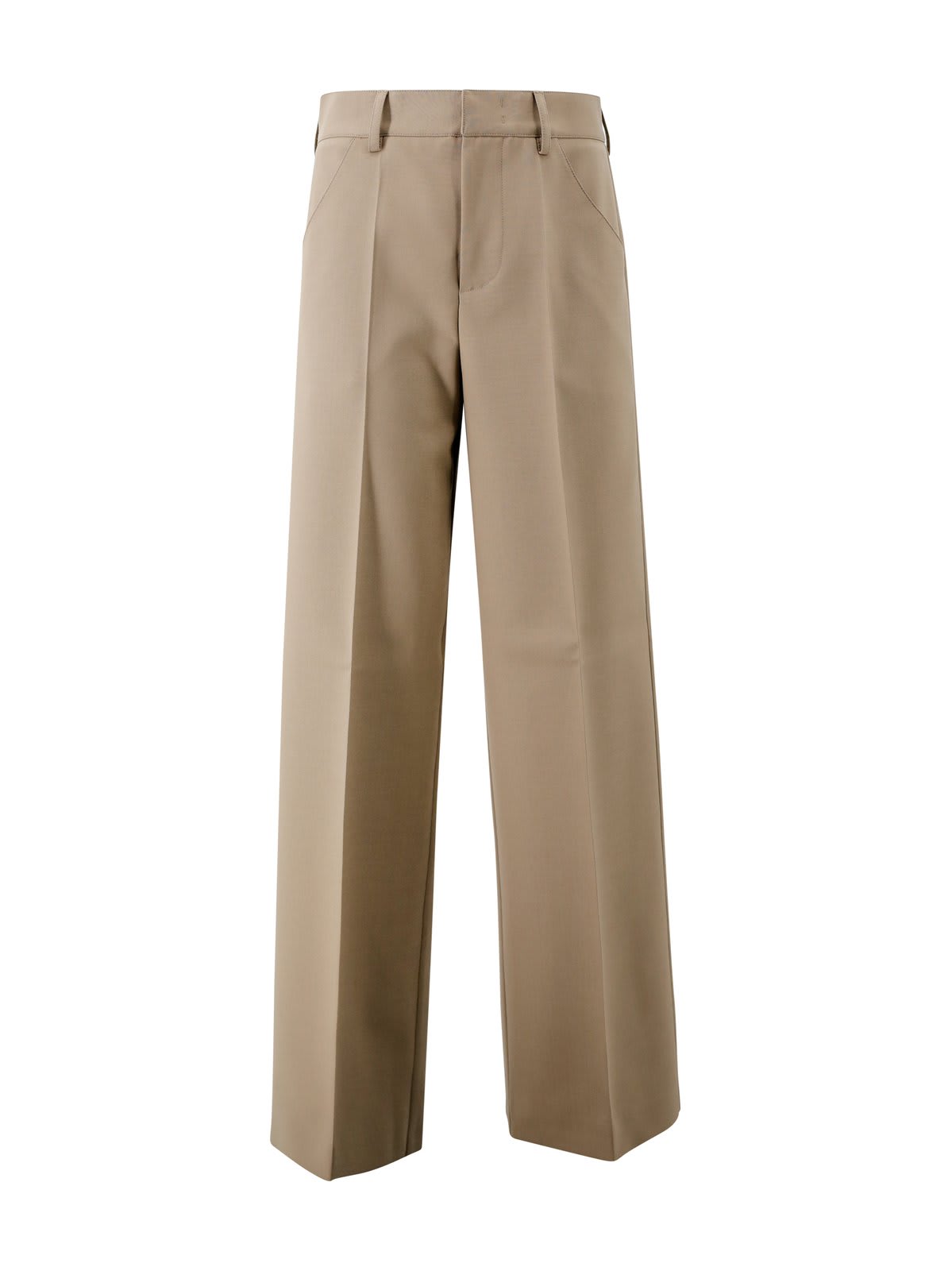 Shop Philosophy Di Lorenzo Serafini High Waist Palazzo Pants In Beige