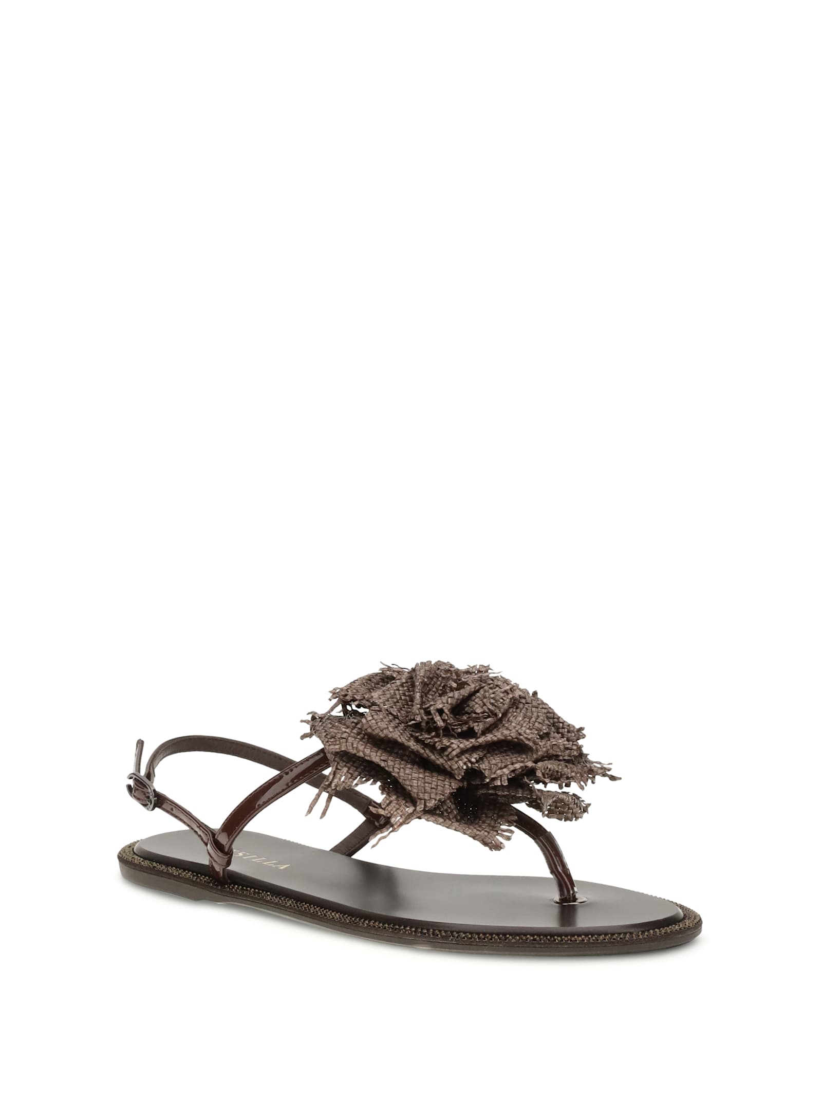 Le Silla Rose Sandals In Brown