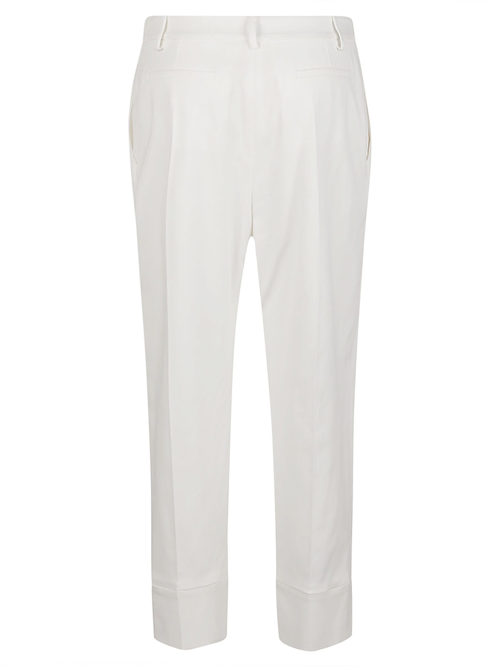 Shop Eleventy Trousers Cream