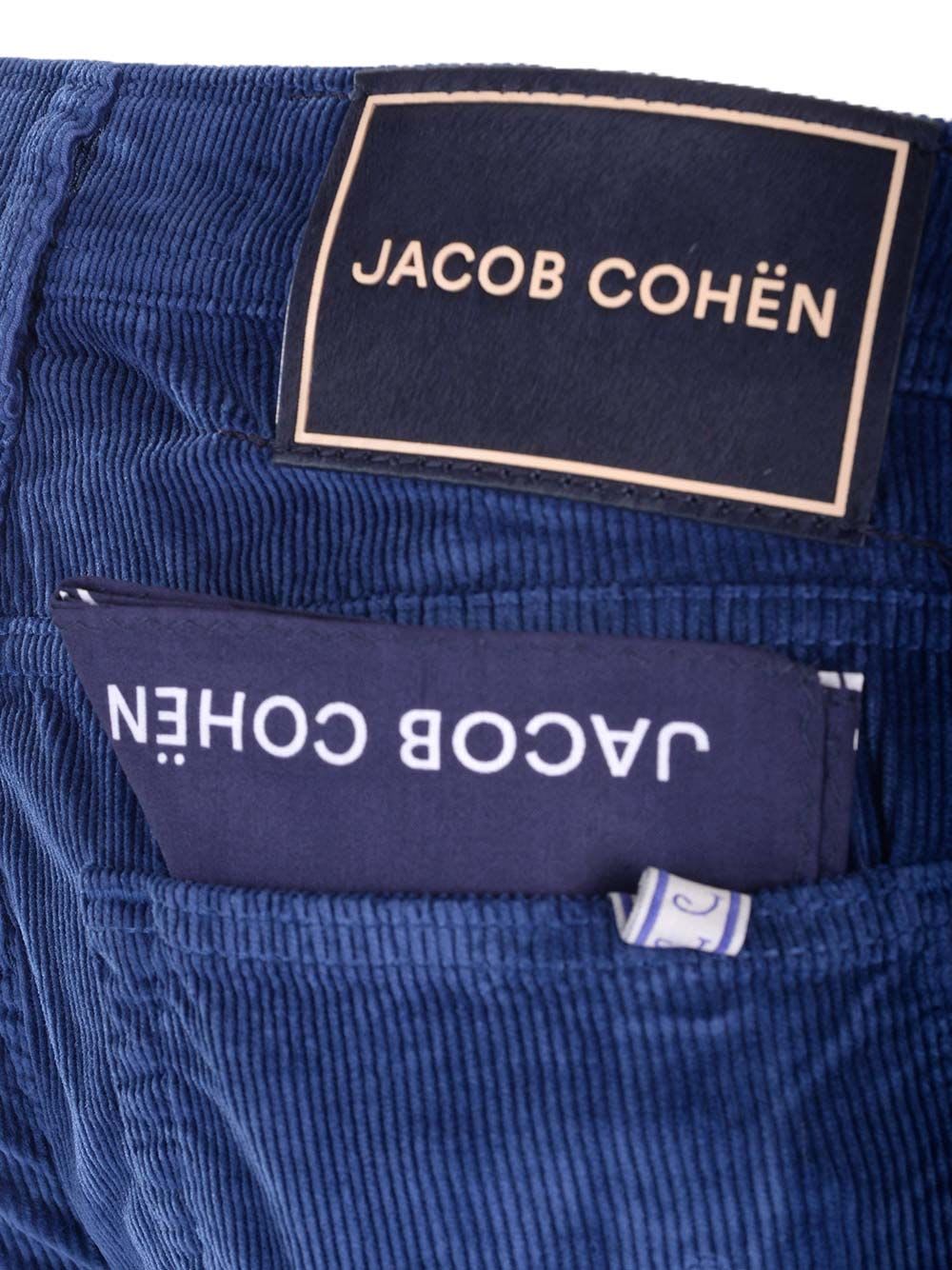 Shop Jacob Cohen Nick Slim Trousers In Light Blue