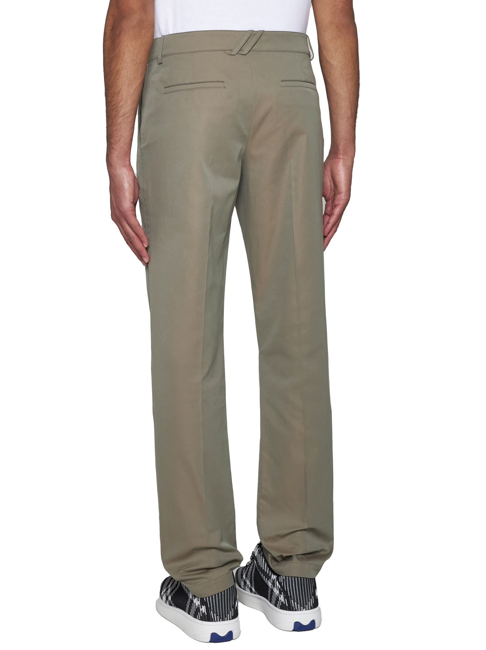 Shop Burberry Pants In Tent