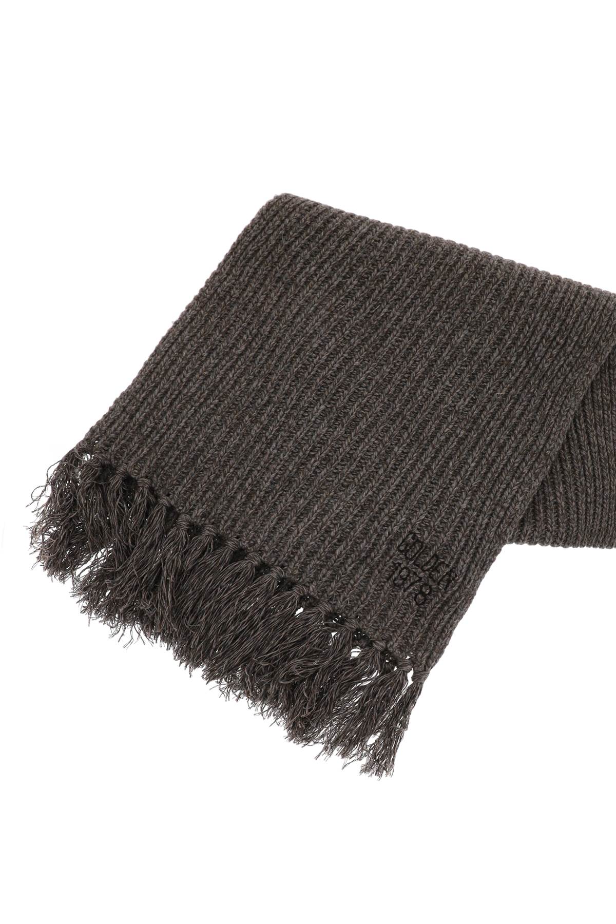 Shop Golden Goose Journey Wool And Cashmere Scarf In Ash Brown (brown)