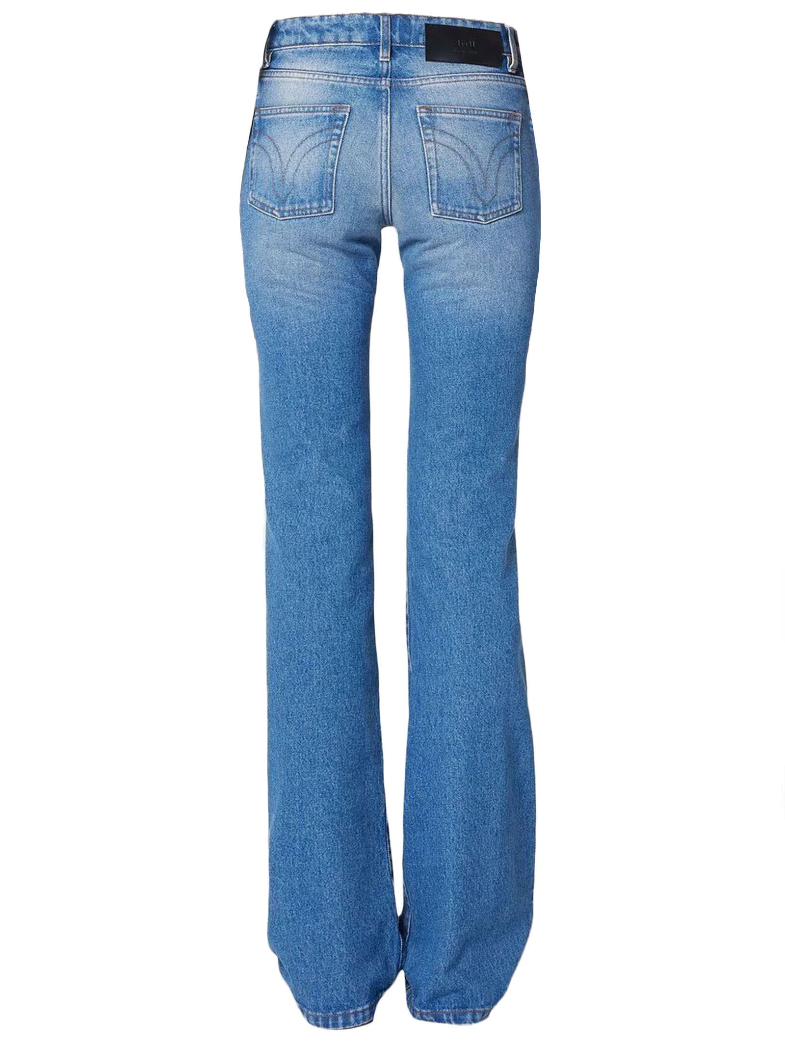 Shop Ami Alexandre Mattiussi Blue Cotton Jeans In Denim