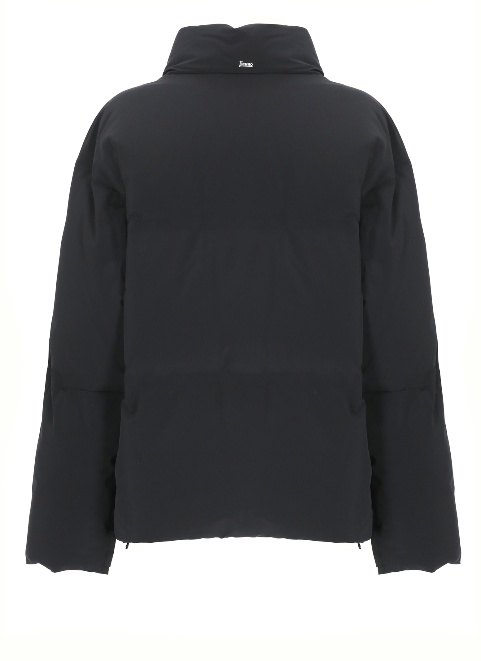 Herno New Impact High-neck Short Down Jacket Clothing In Black