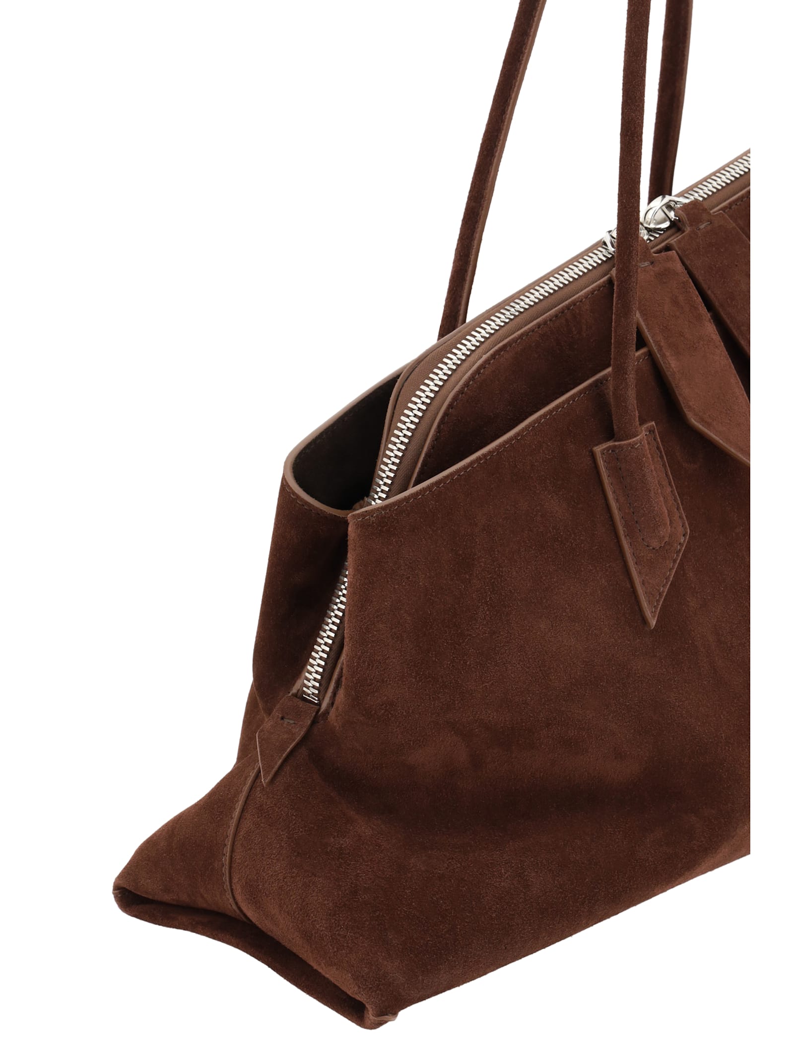 Attico La Passeggiata Shoulder Bag In Brown