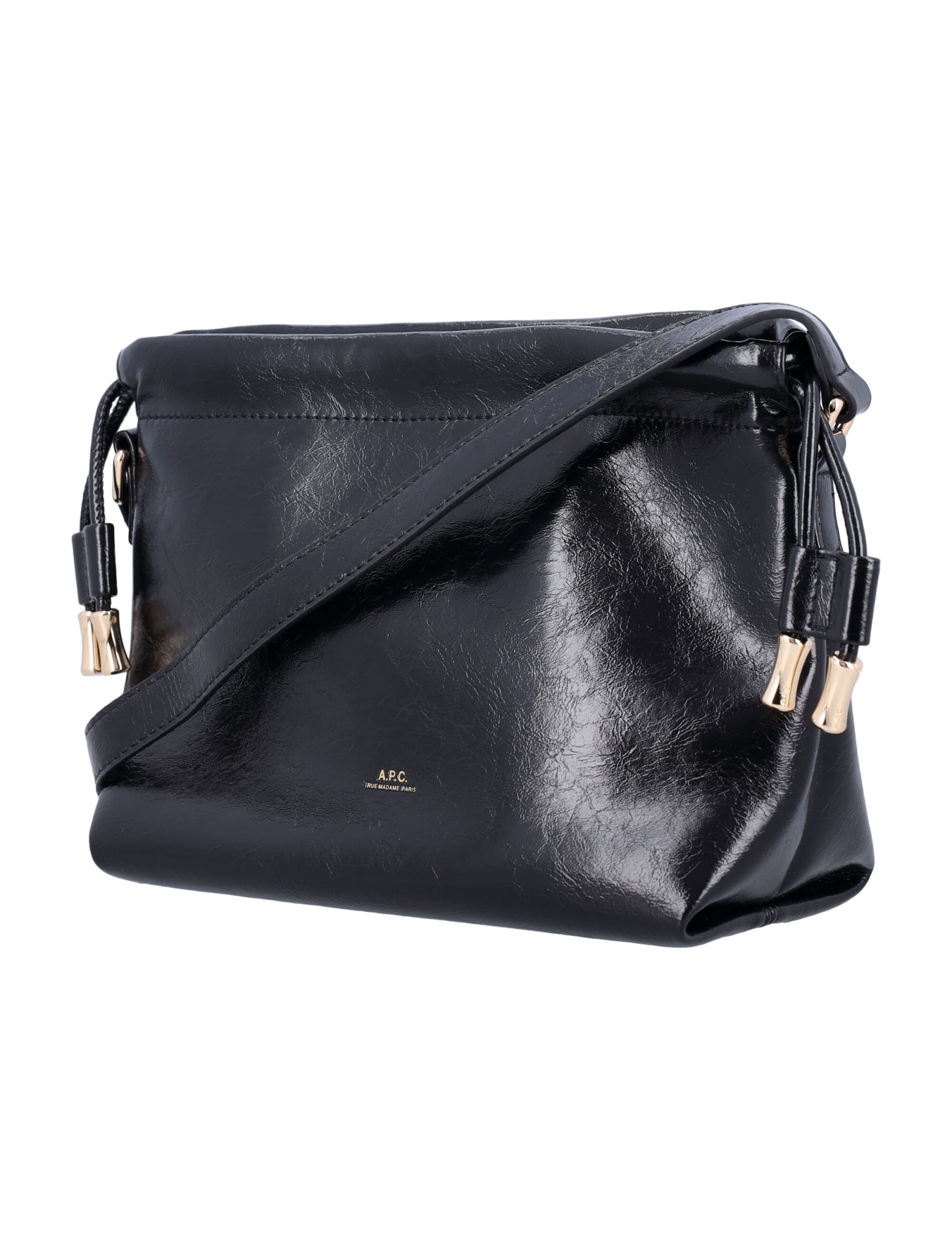 Shop Apc Ninon Mini Shoulder Bag In Black