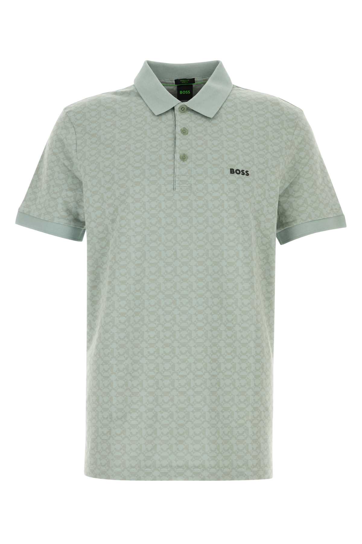 Mint Green Stretch Cotton Polo Shirt