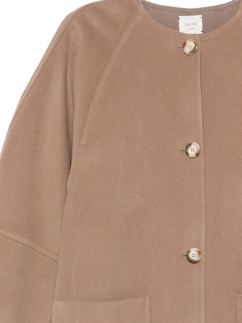 Alysi Wool Coat In Neutral