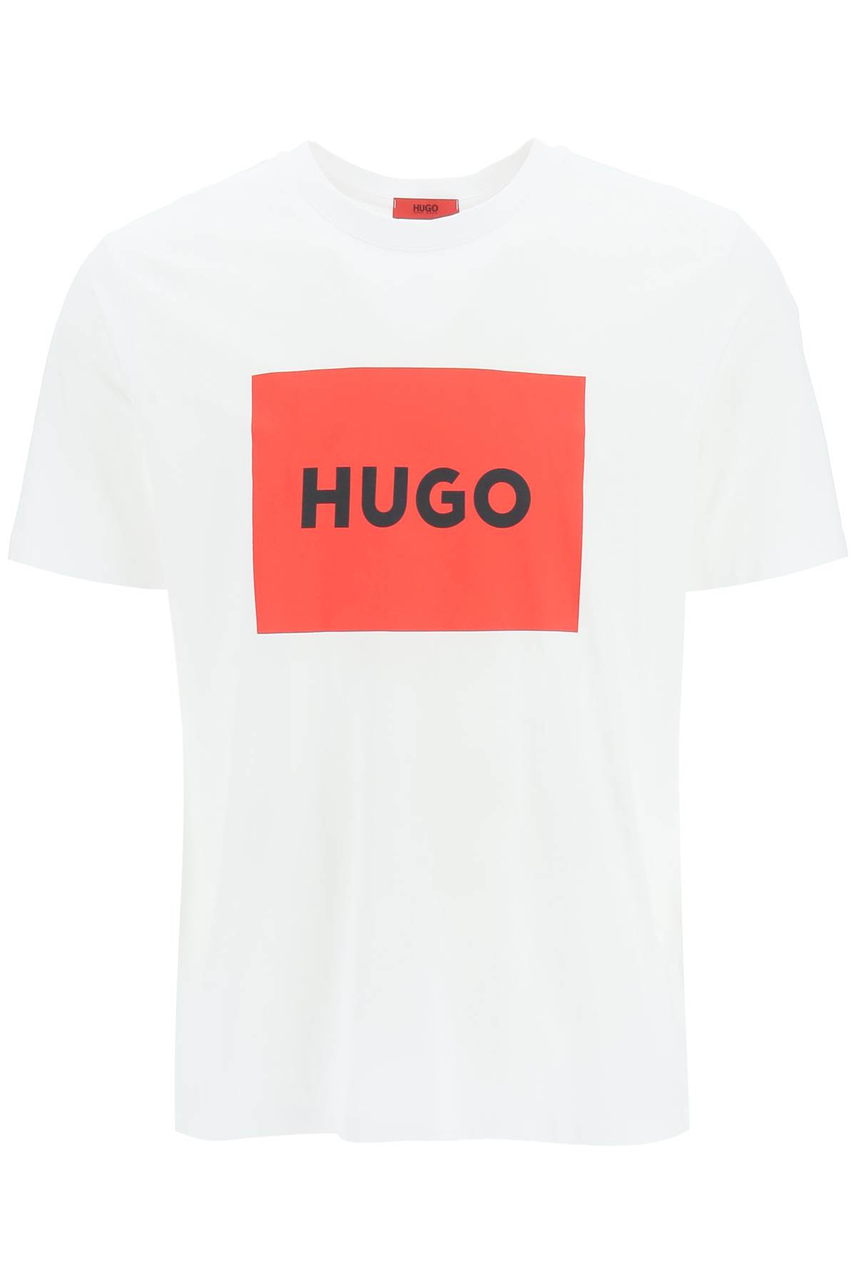 Shop Hugo Boss Dulive T-shirt With Logo Box In White (white)