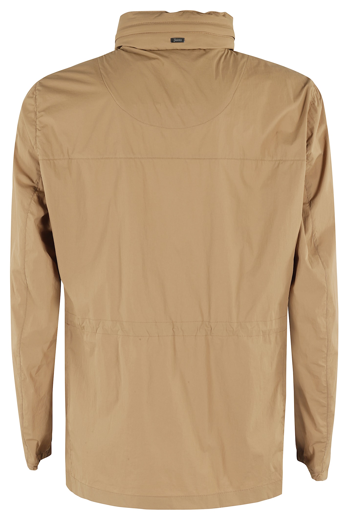 Herno Field Jacket With Adjustable Waist In Cammello
