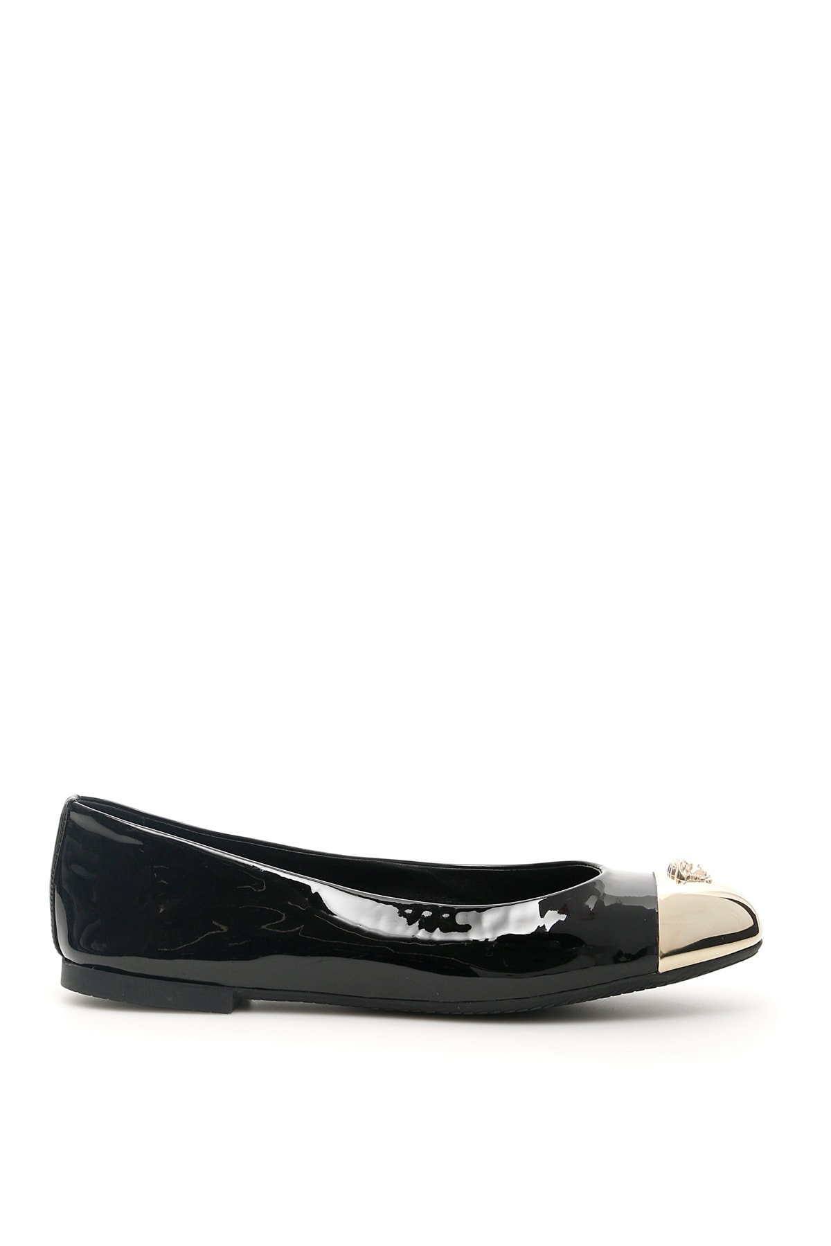 Buy Versace Medusa Ballerinas online, shop Versace shoes with free shipping