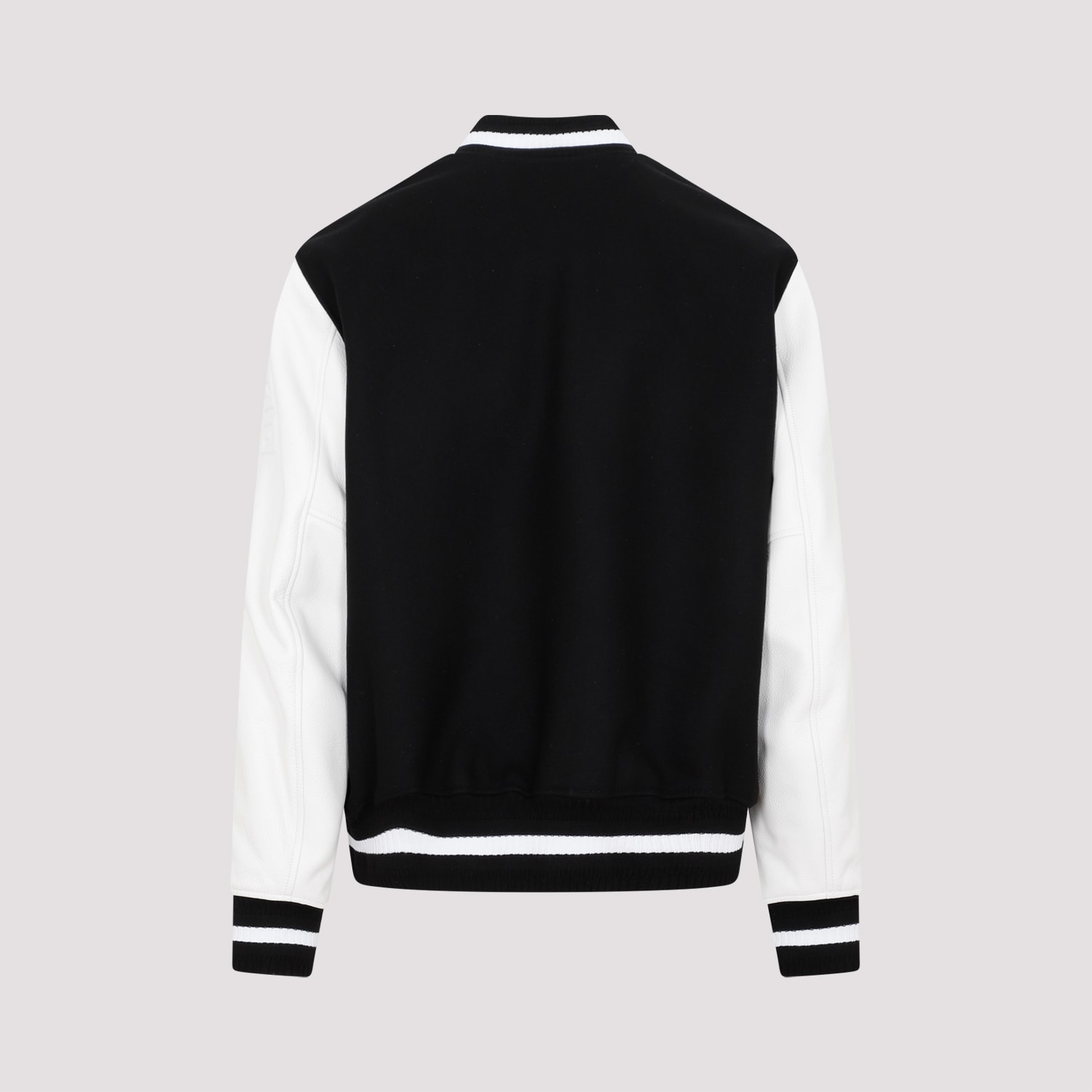 Shop Givenchy Varsity Jacket In Black White