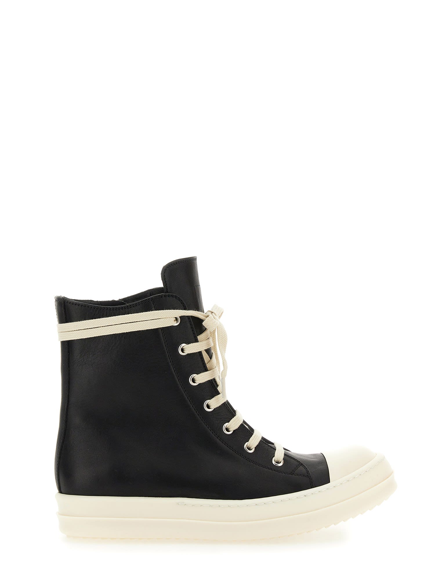 RICK OWENS LEATHER SNEAKER