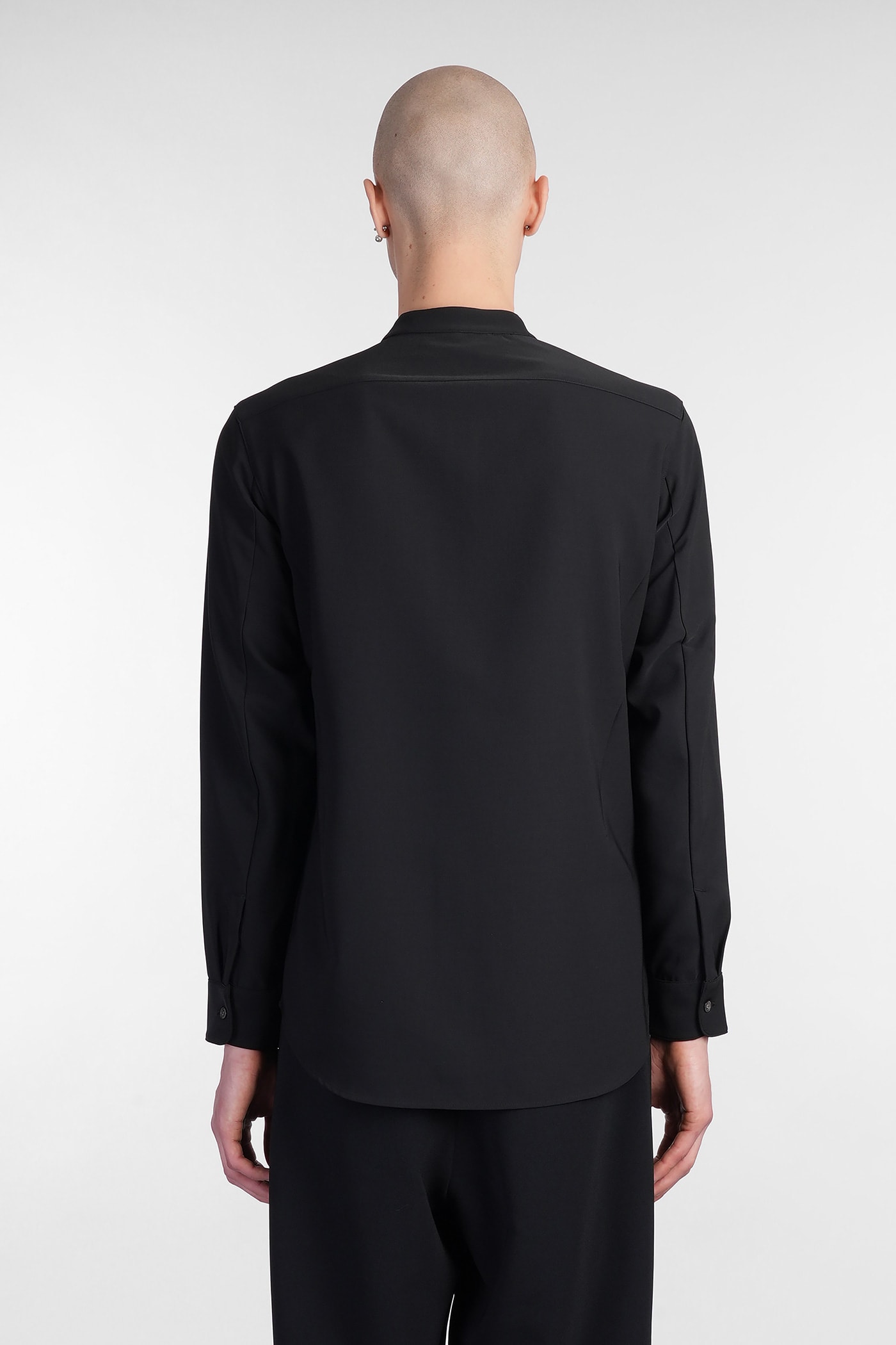 Attachment Shirt In Black Polyester In Black