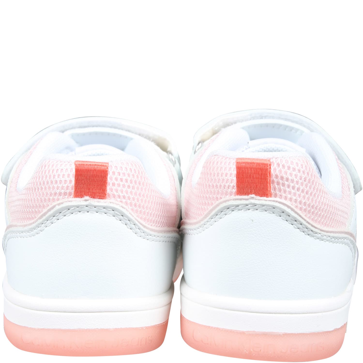 Shop Calvin Klein White Sneakers For Girl With Logo