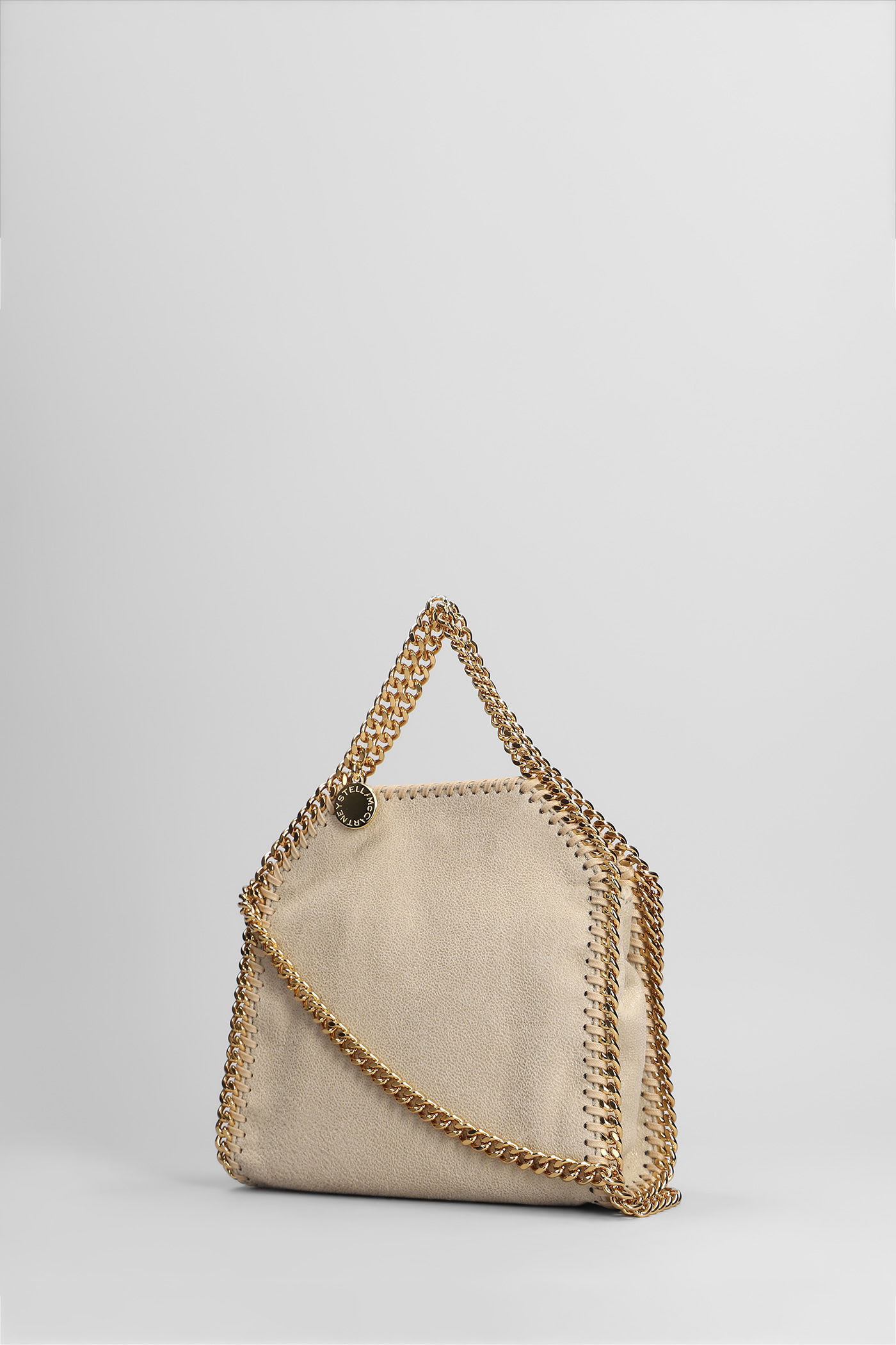 Stella Mccartney Falabella Tote In Beige Polyester In Sand