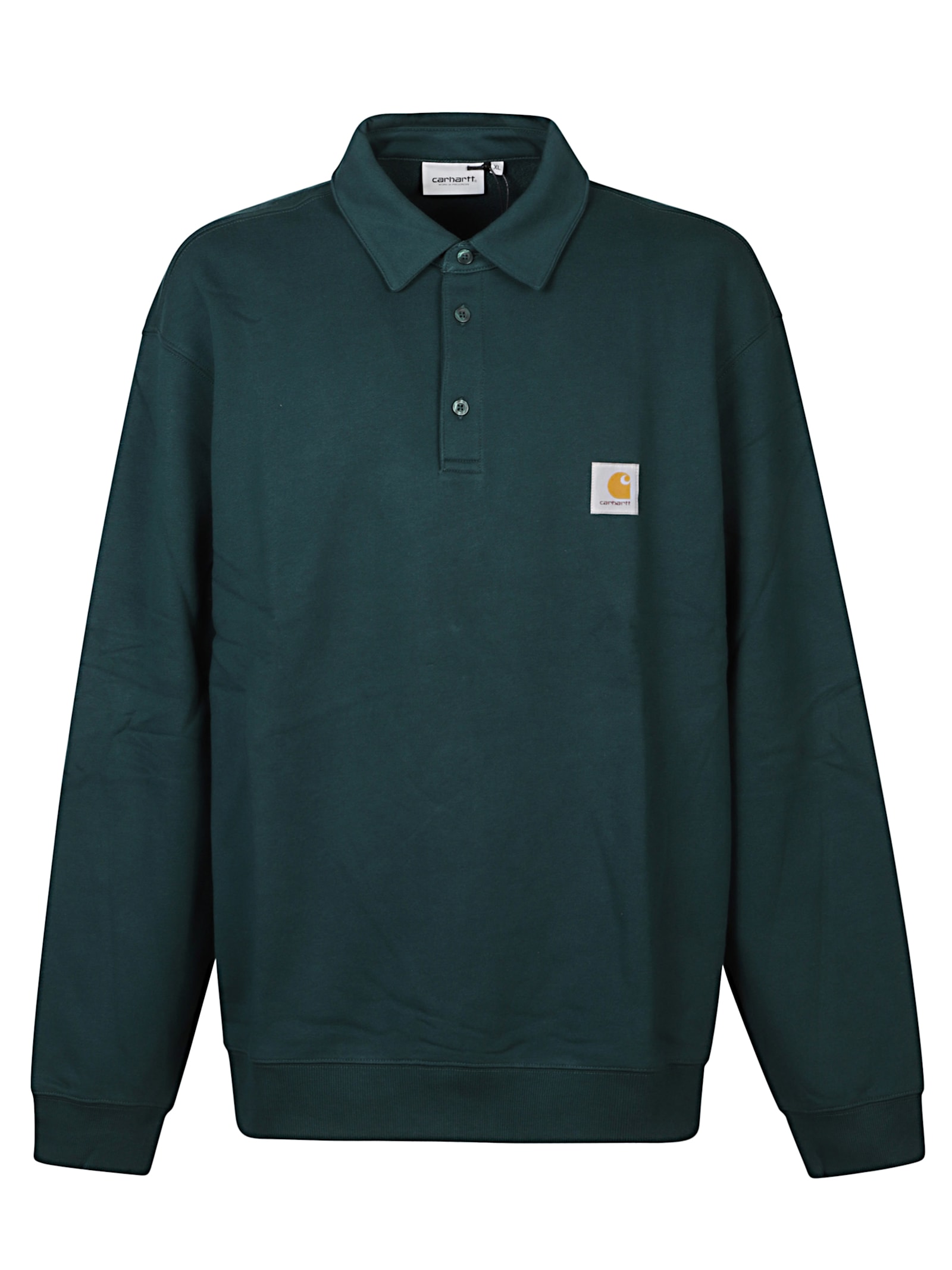 Carhartt Polo Shirt With Logo In Green
