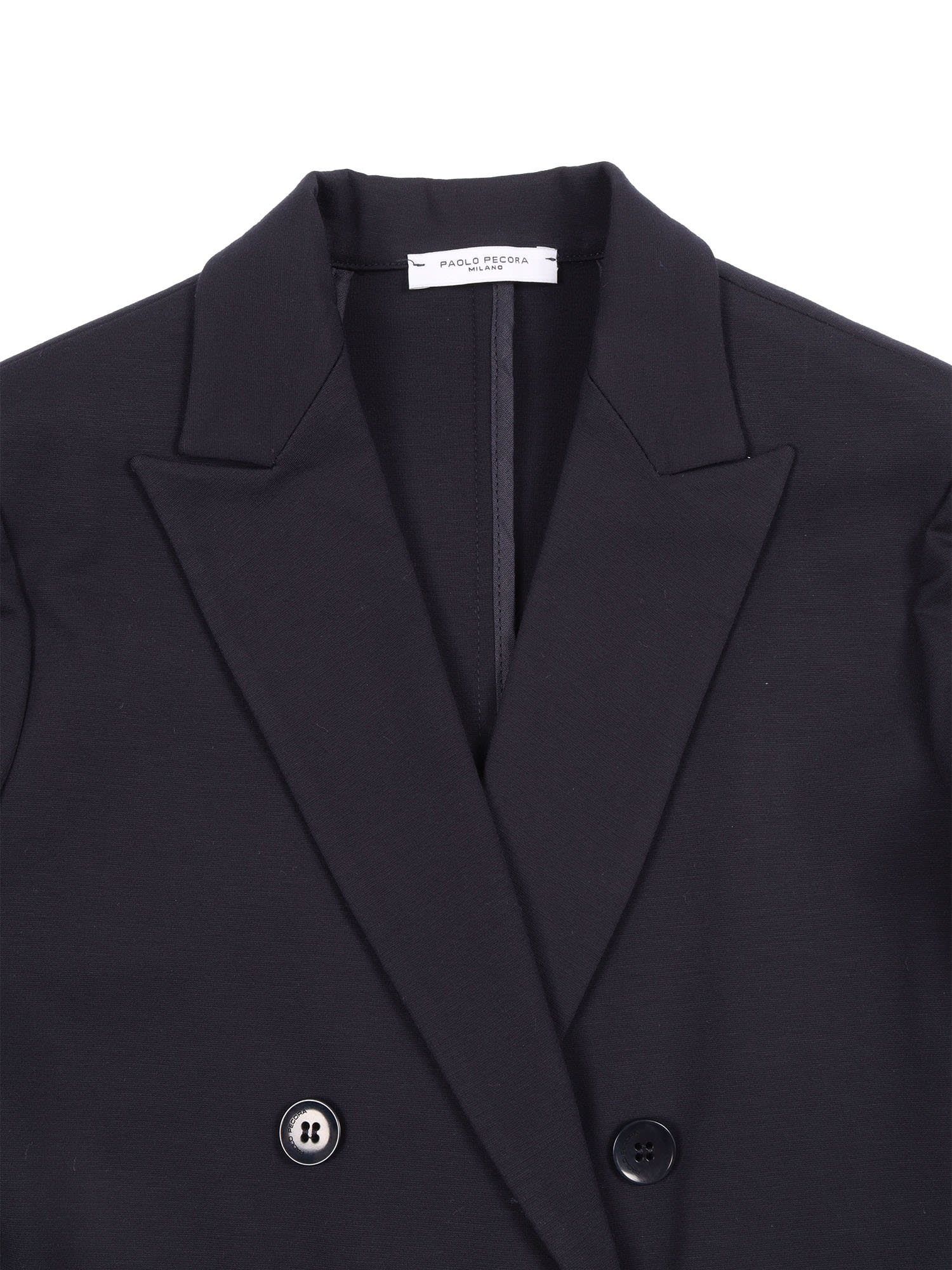 Paolo Pecora Double-breasted Buttoned Blazer In Blue