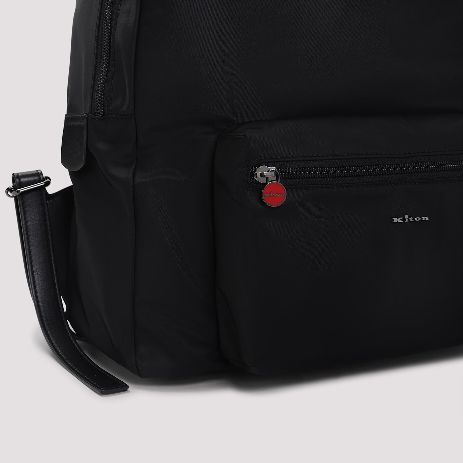 Kiton Polyamide Backpack In Black