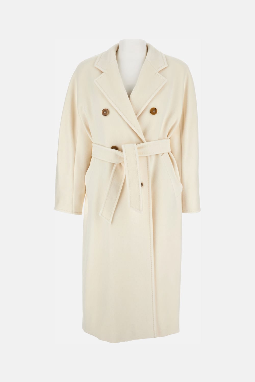 Max Mara Madame Coat In White