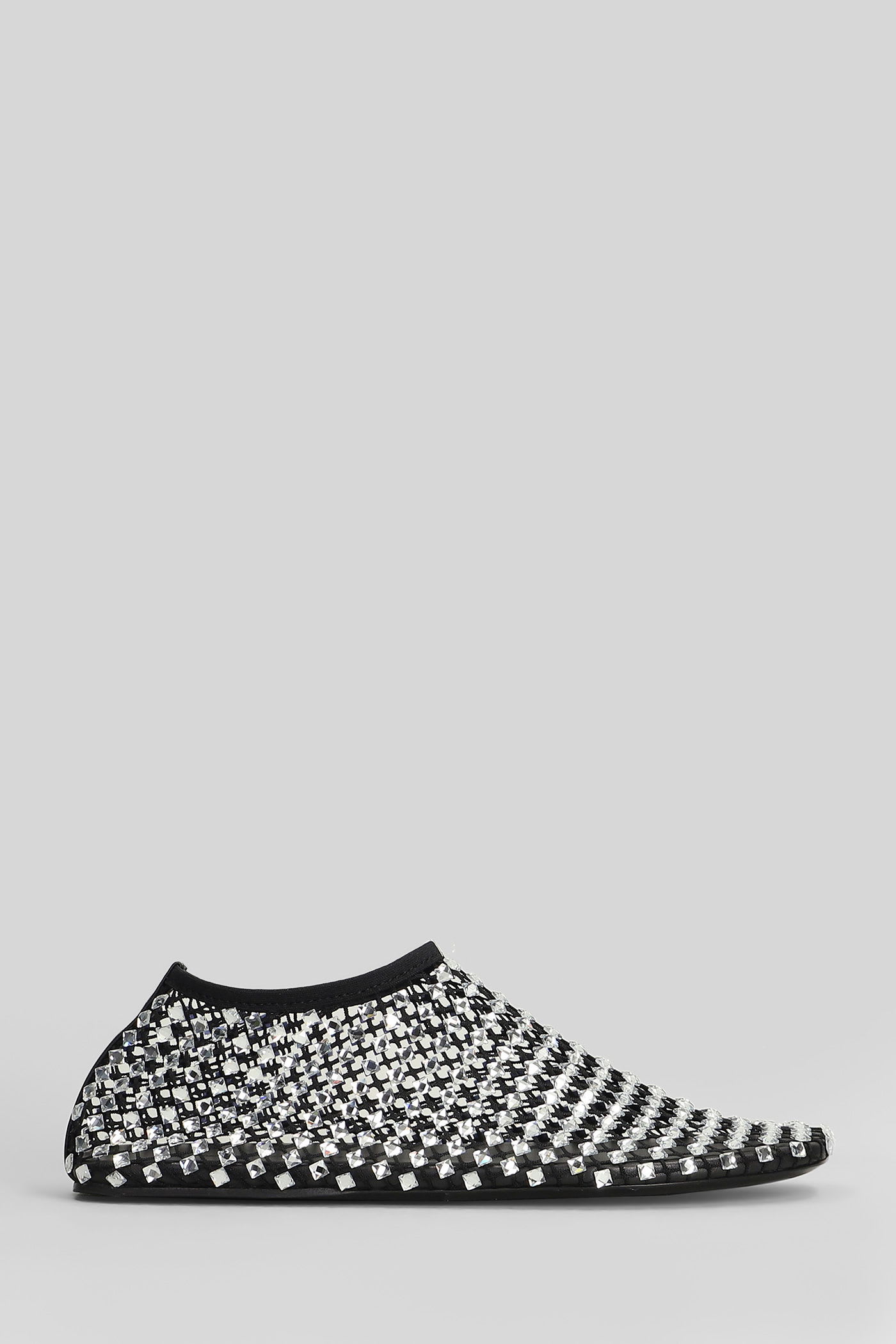 Christopher Esber Minette Bezeled Mesh Ballet Flats In Black Nylon In Black