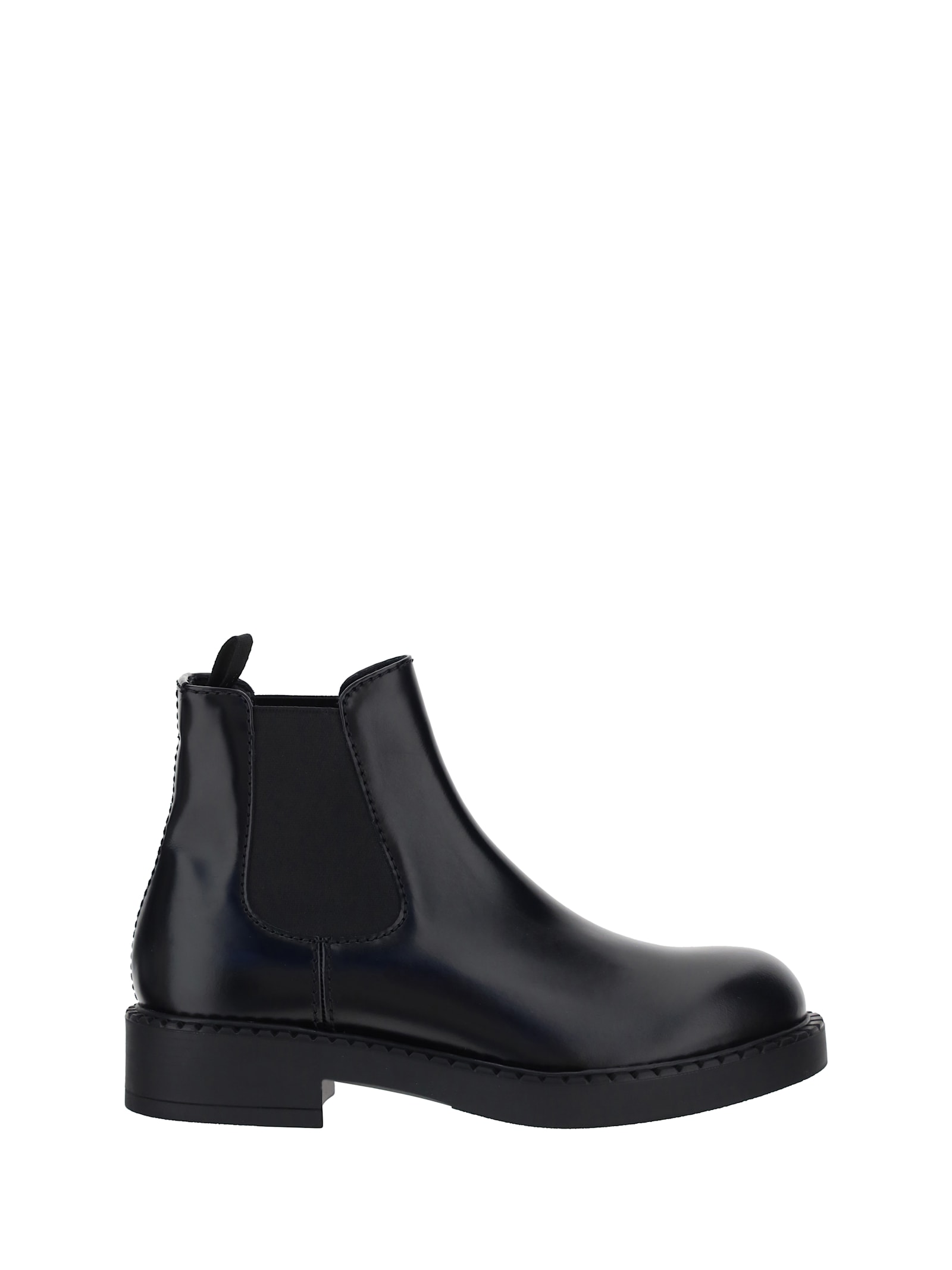 Shop Prada Chocolate Boots In Nero