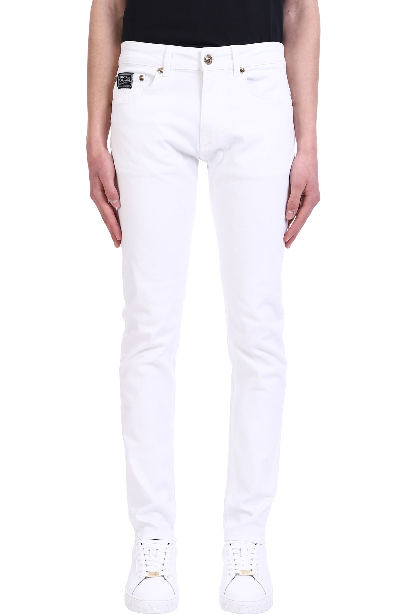 Versace Jeans Couture Jeans In White Cotton