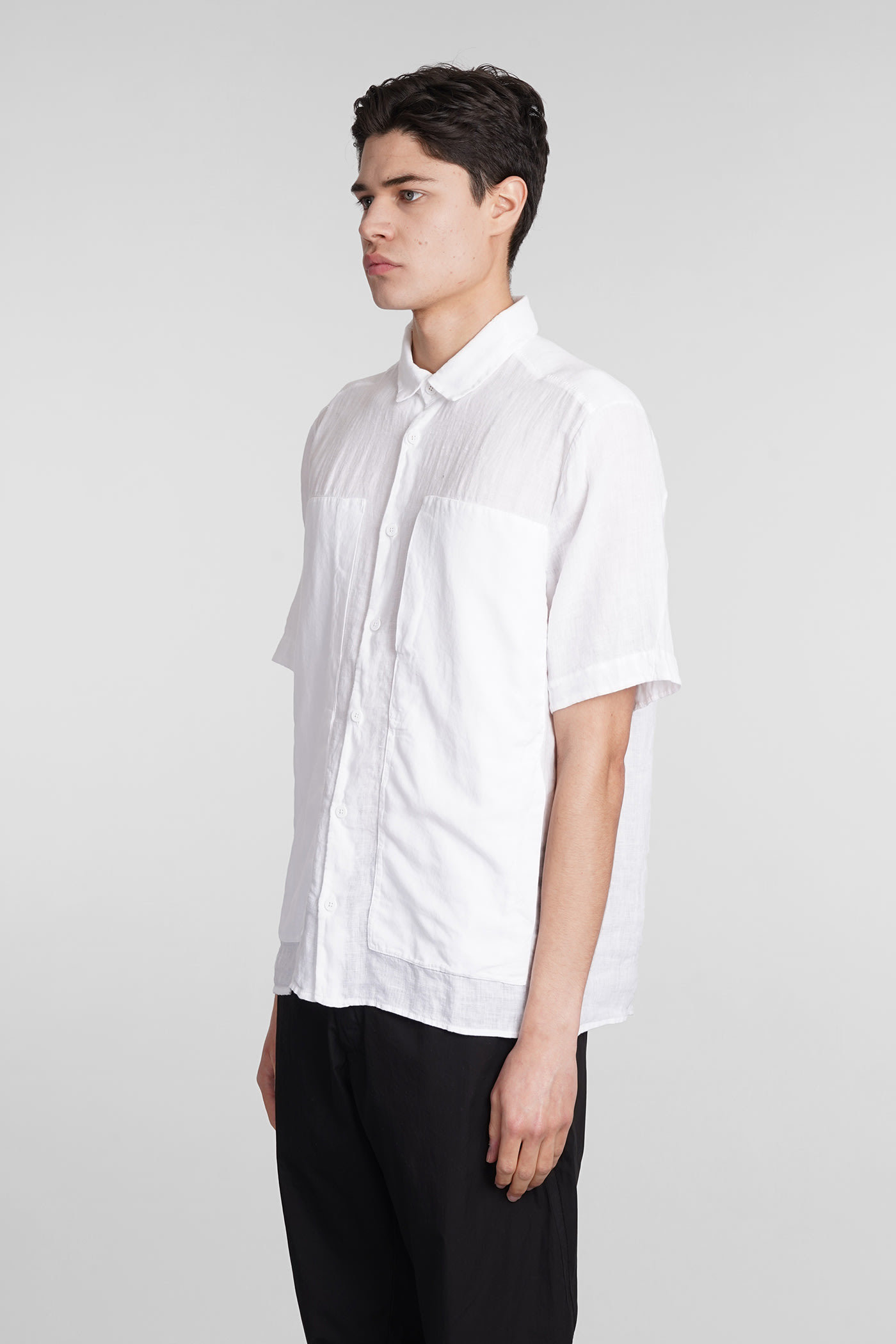 Shop Transit Shirt In White Linen