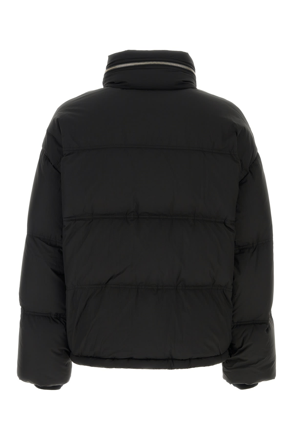 Shop Ami Alexandre Mattiussi Ami De Coeur Down Jacket In Black