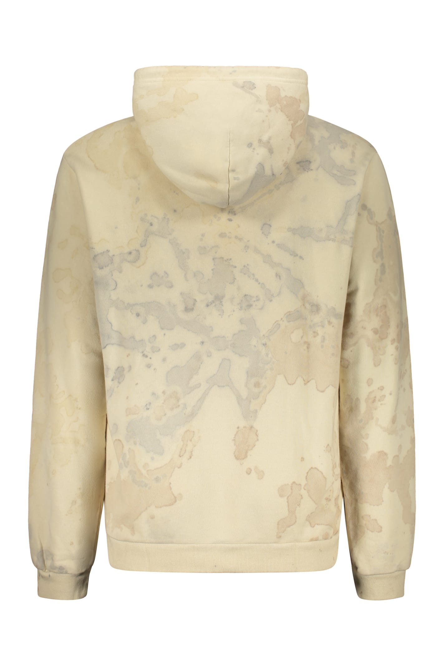 Shop John Elliott Cotton Hoodie In Beige