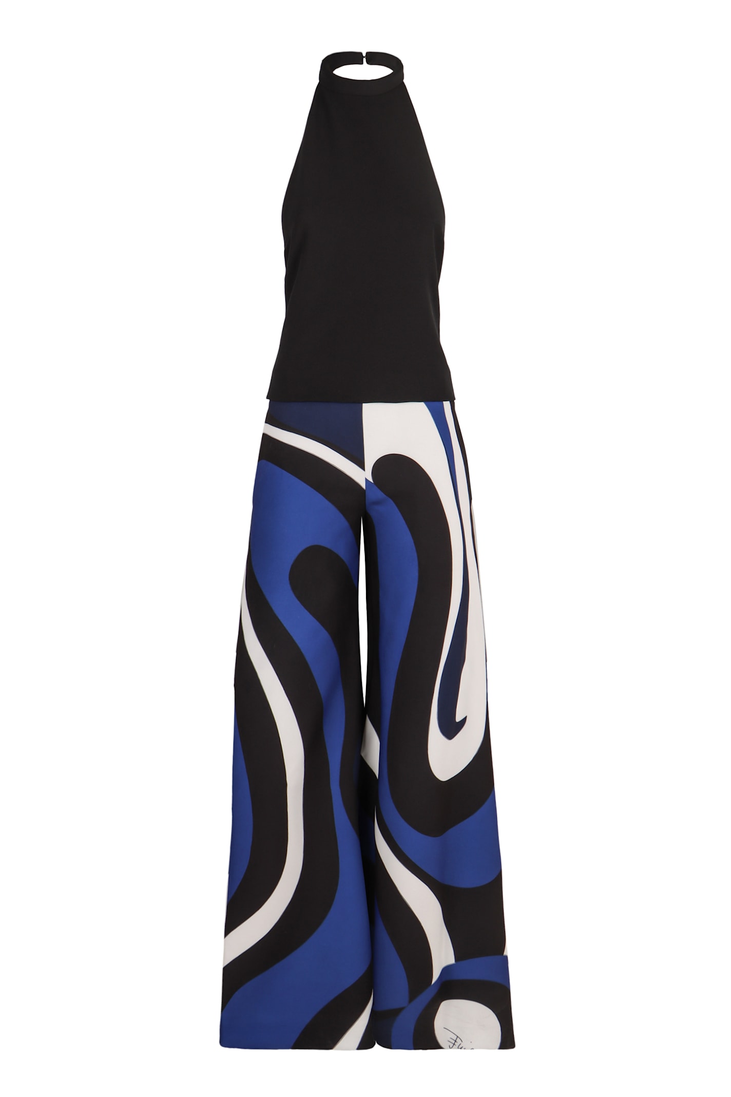 Shop Pucci Long Cady Jumpsuit In Black