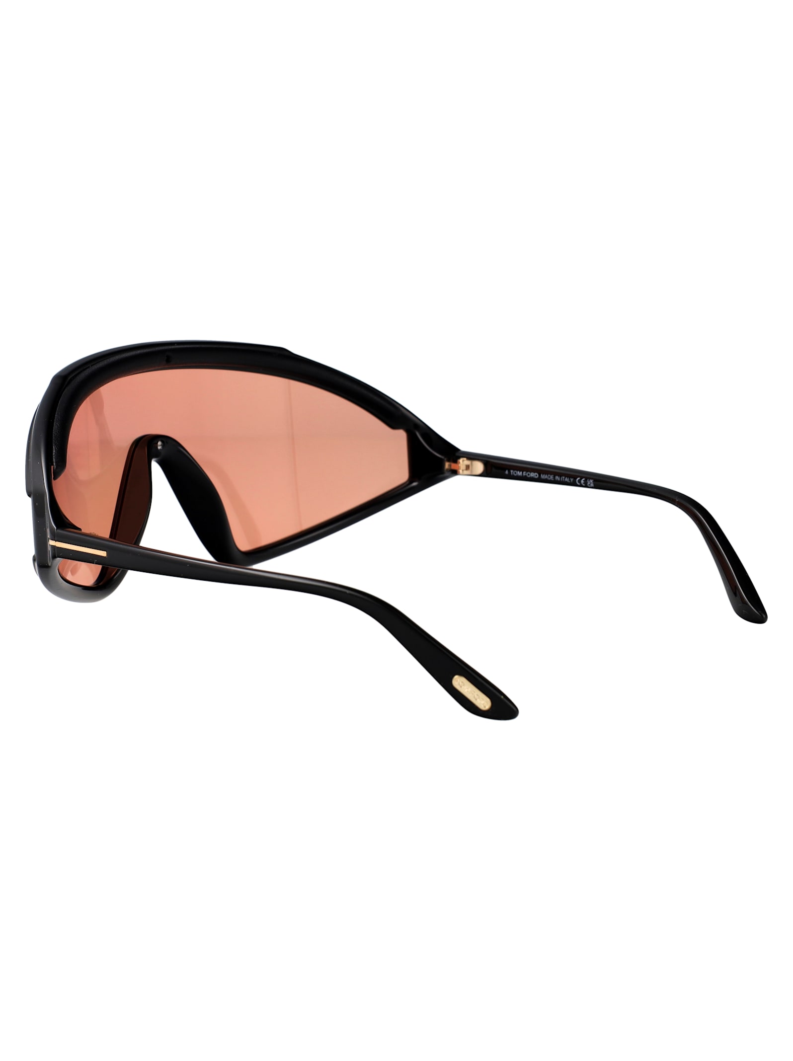 Tom Ford Sunglasses In 01e Nero Lucido / Marrone