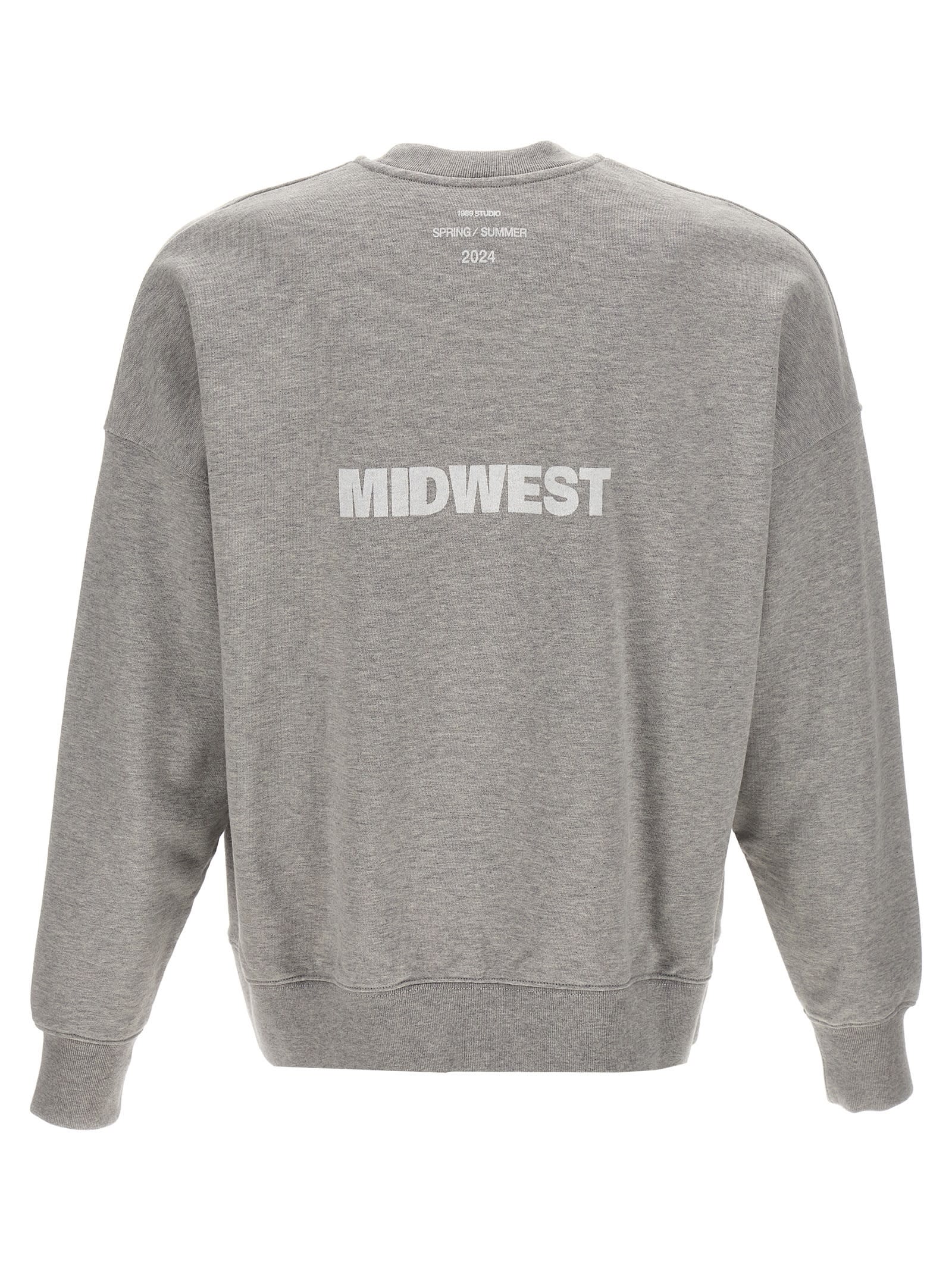 Shop 1989 Studio Midwest Sweatshirt In Gray