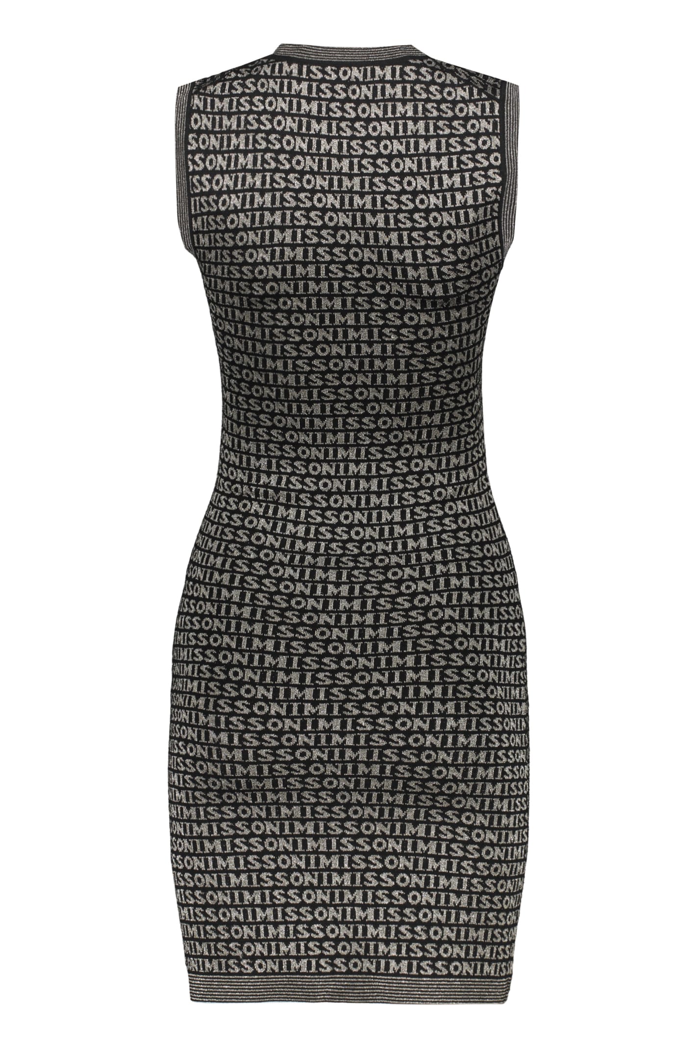 Shop Missoni Knitted Dress In Black